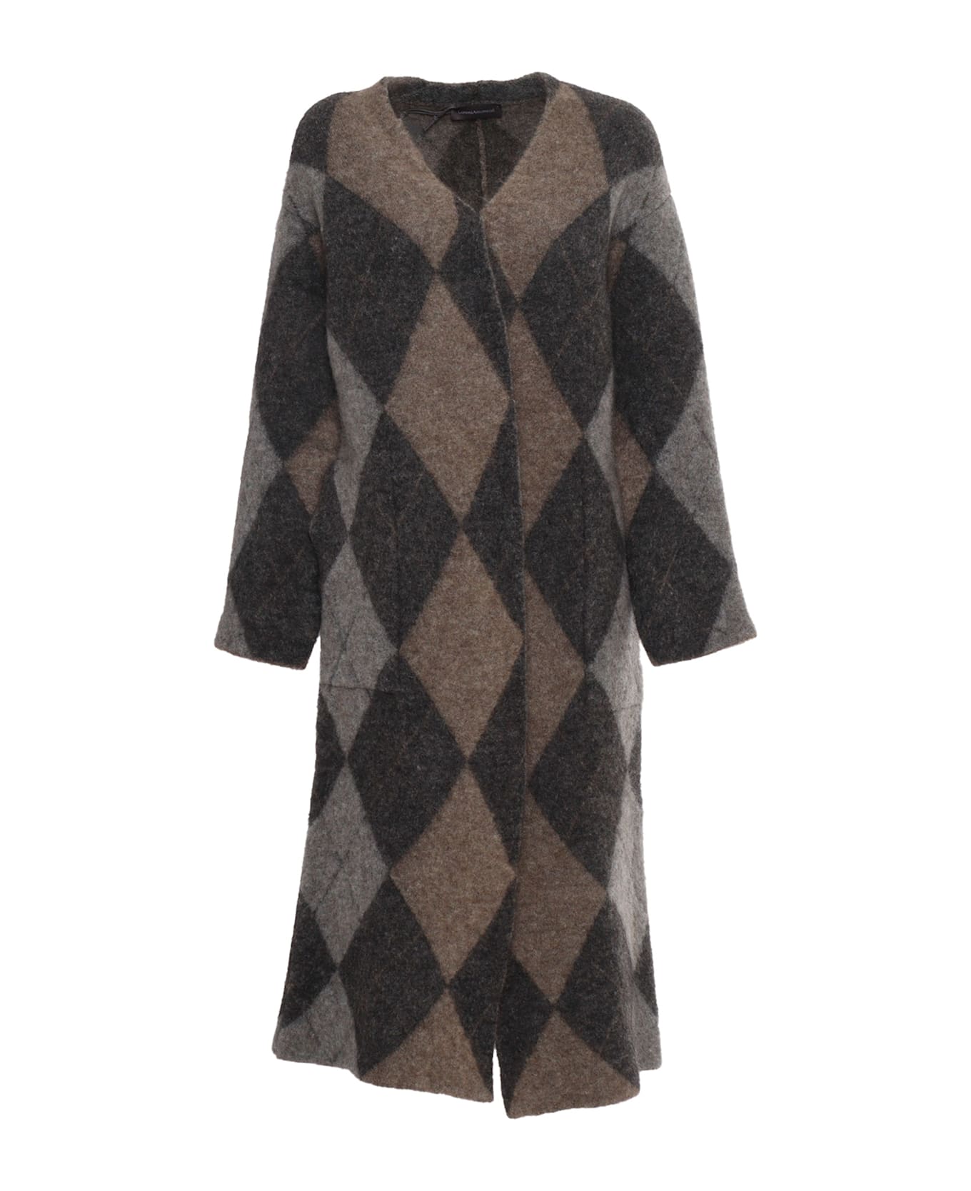 Lorena Antoniazzi Knit Coat - GREY