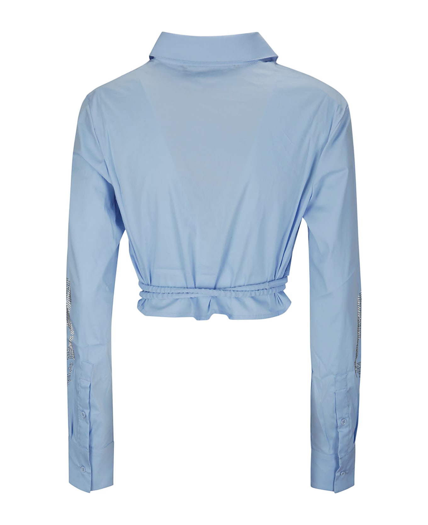 Ottolinger Fitted Wrap Shirt - LIGHT BLUE