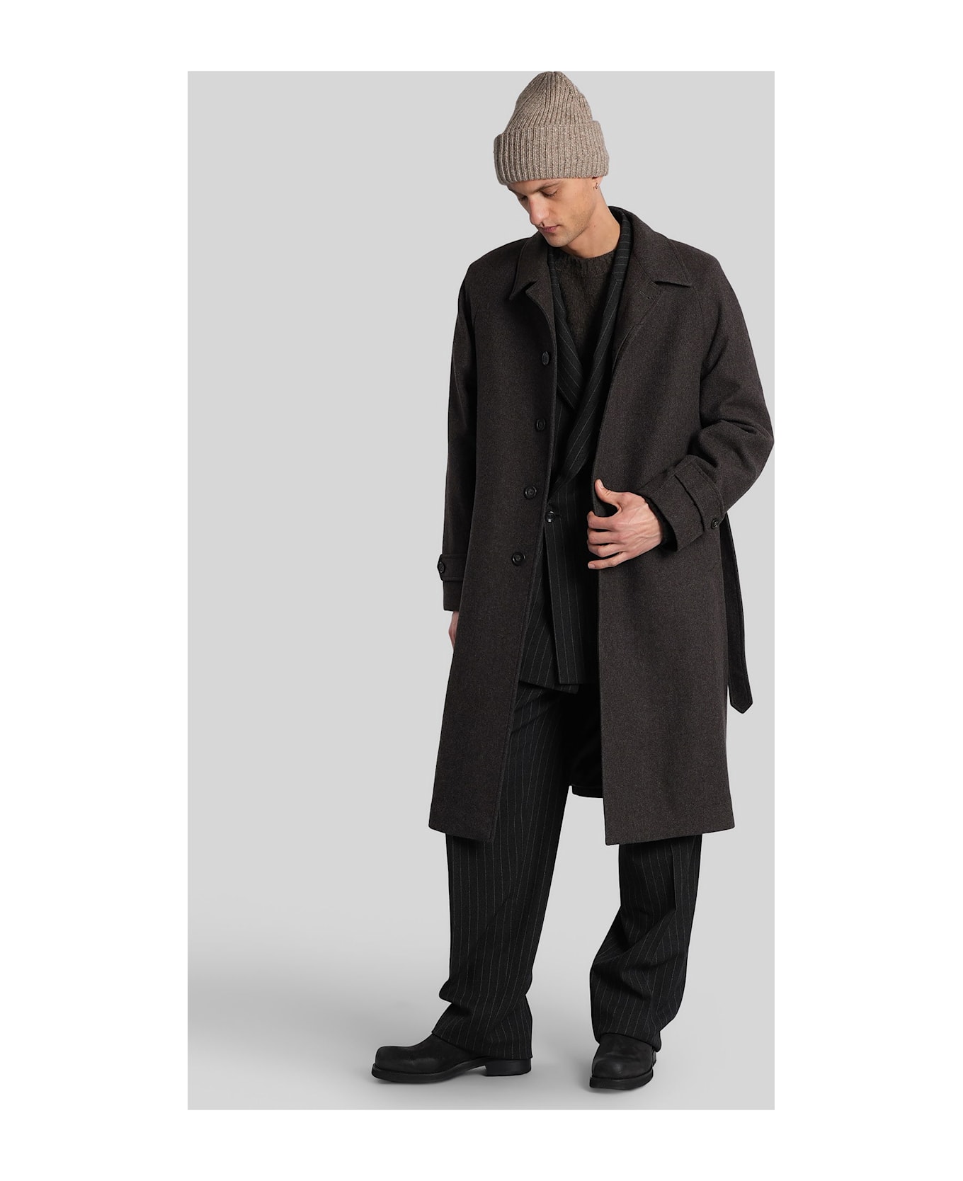 Paura Arthur In Brown Wool - brown