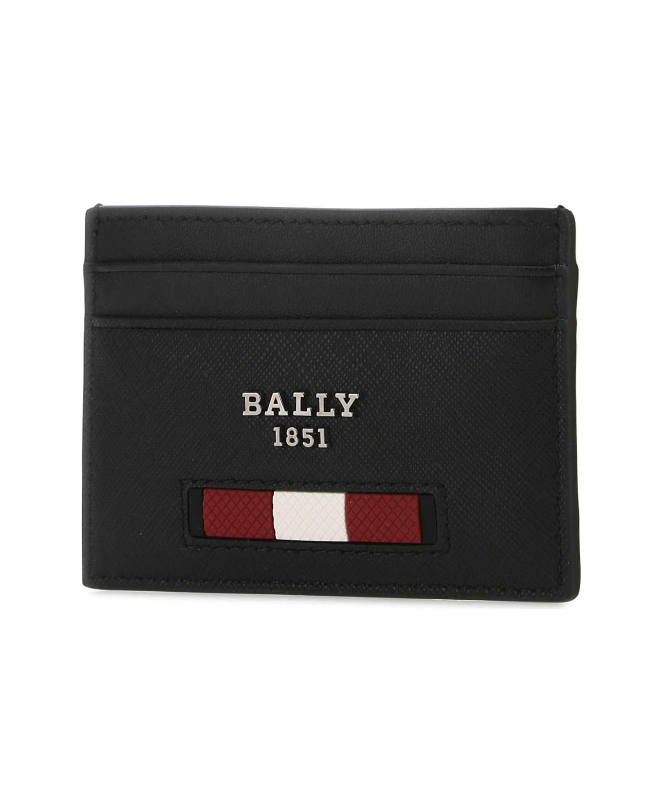 Bally Black Leather Card Holder - Black
