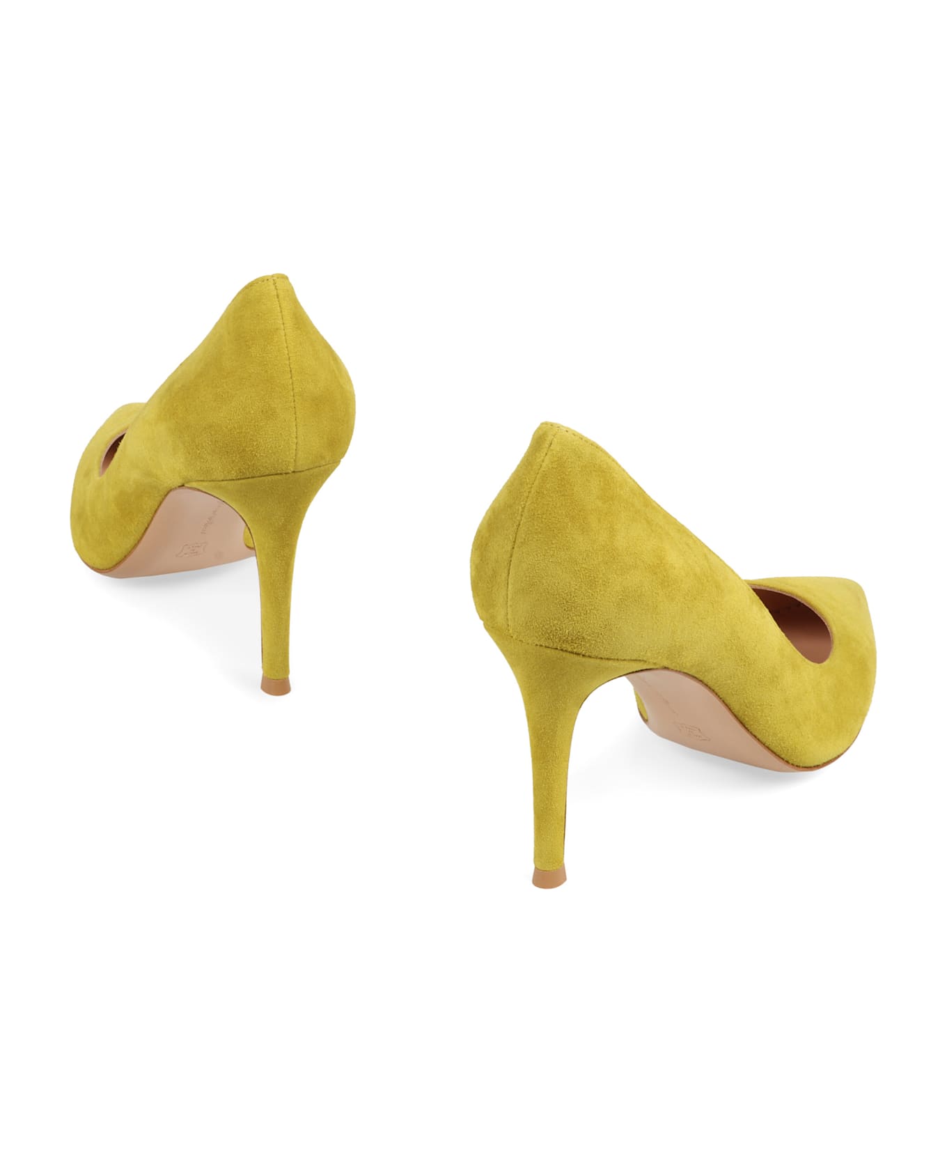 Gianvito Rossi Gianvito 85 Suede Pumps - Mustard