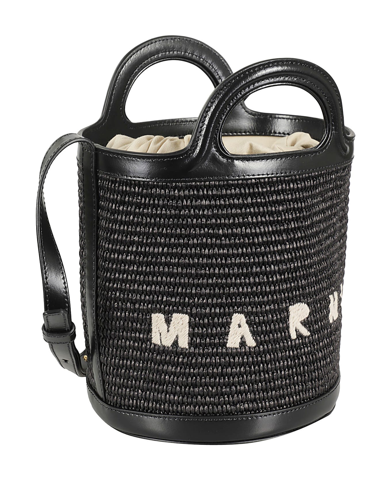 Marni Tropicalia Mini Bucket - Nero