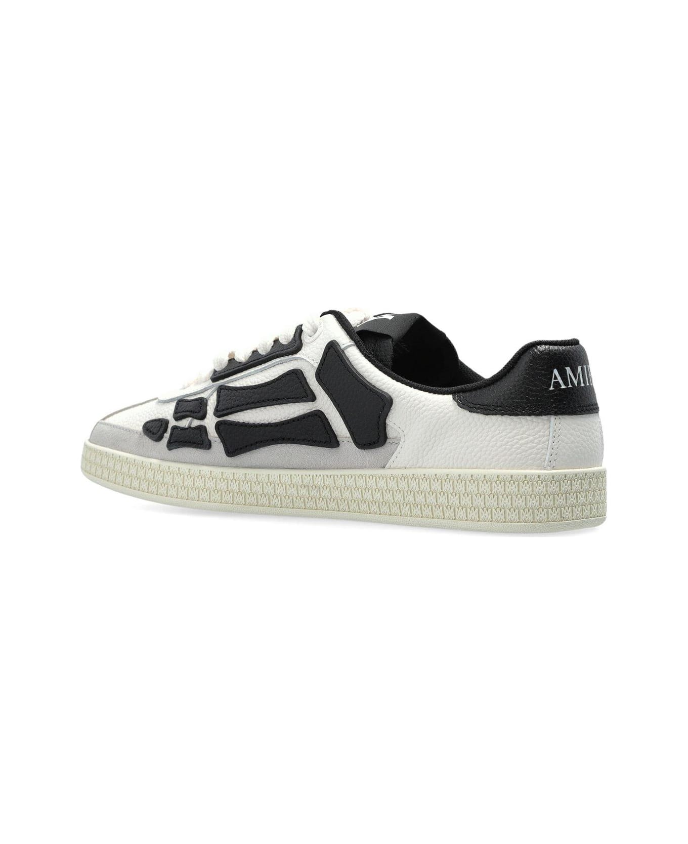 AMIRI Pacific Bones Sneakers - WHITE/BLACK