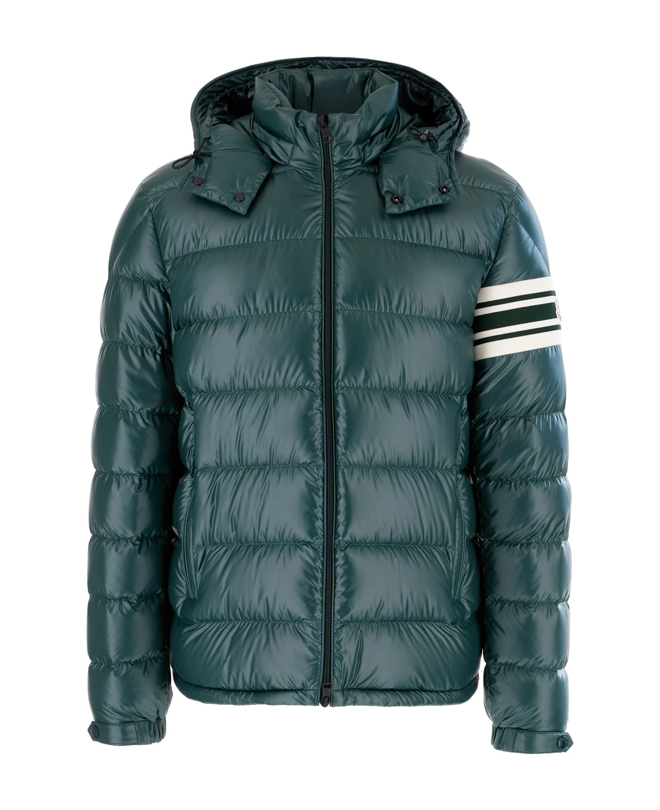 Moncler Bottle Green Polyester Laundre Down Jacket - GREEN