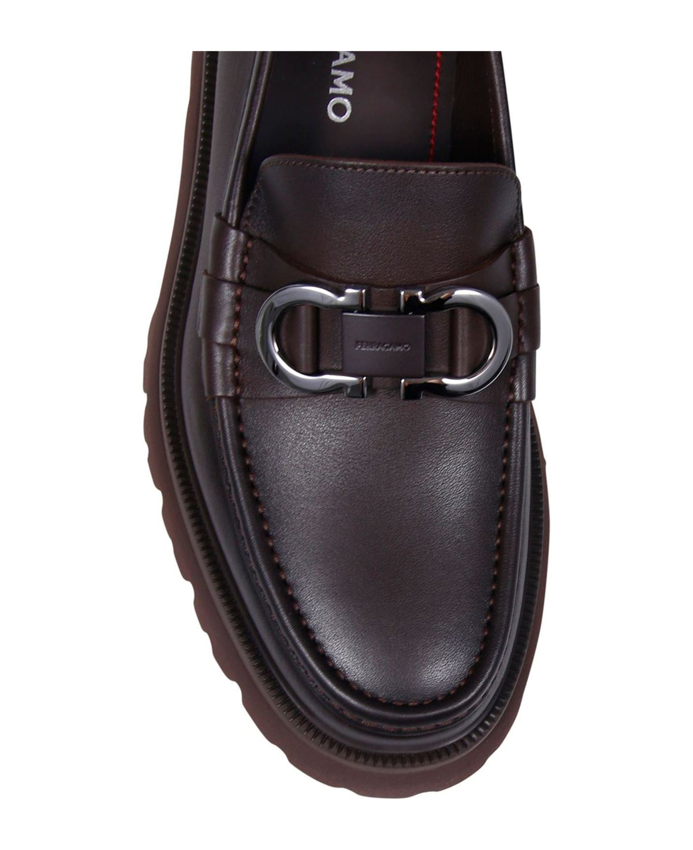 Ferragamo Logo Buckle Loafers