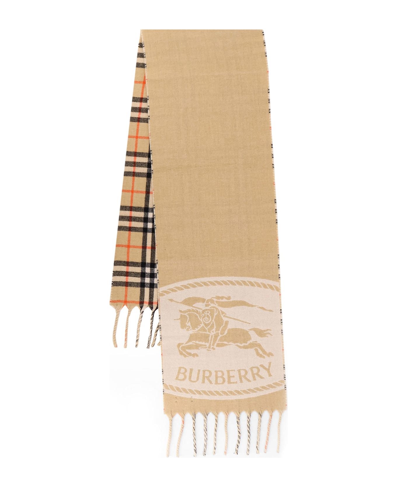 Burberry Reversible Cashmere Scarf - SAND