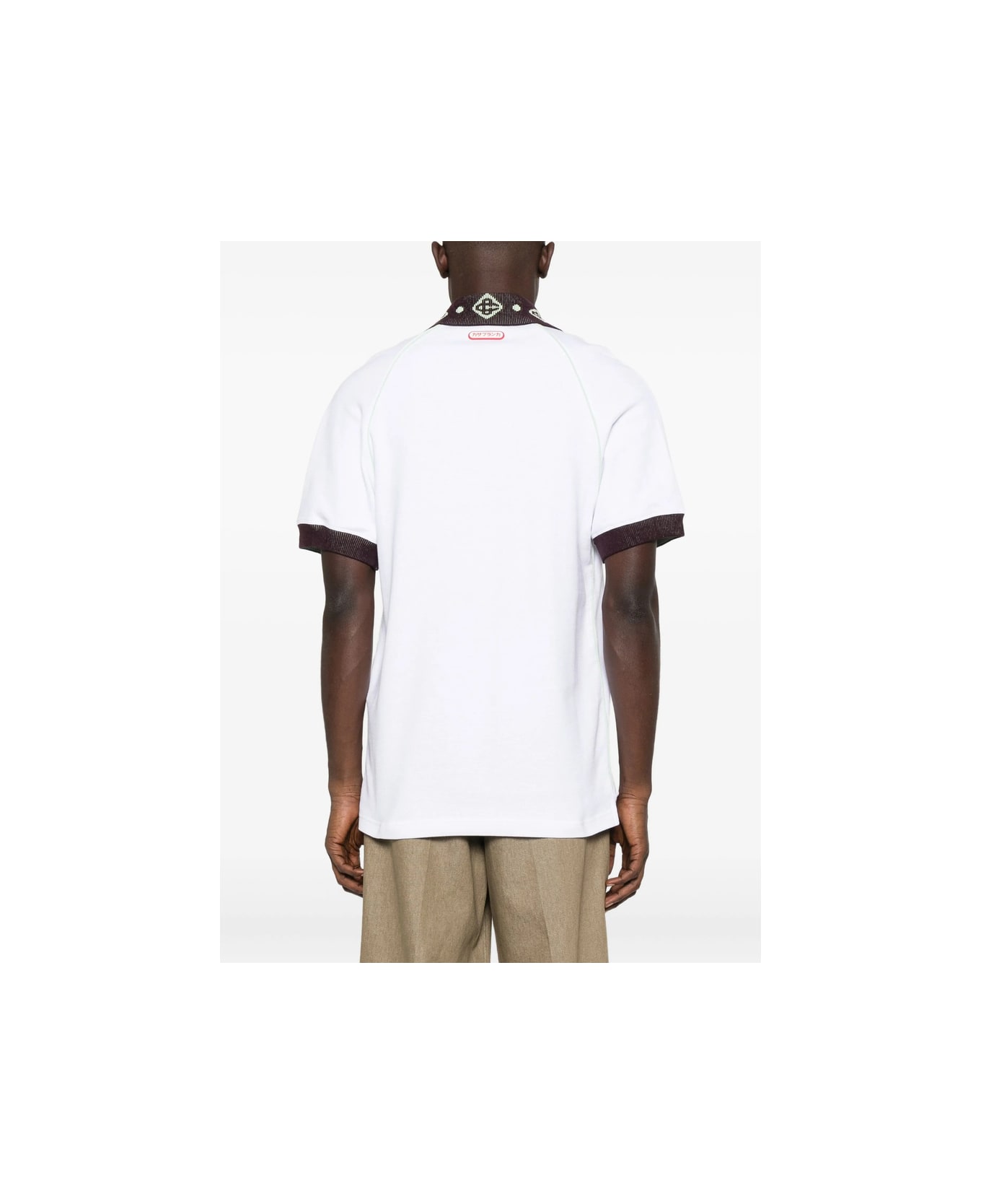 Casablanca Sweater - WHITE ポロシャツ