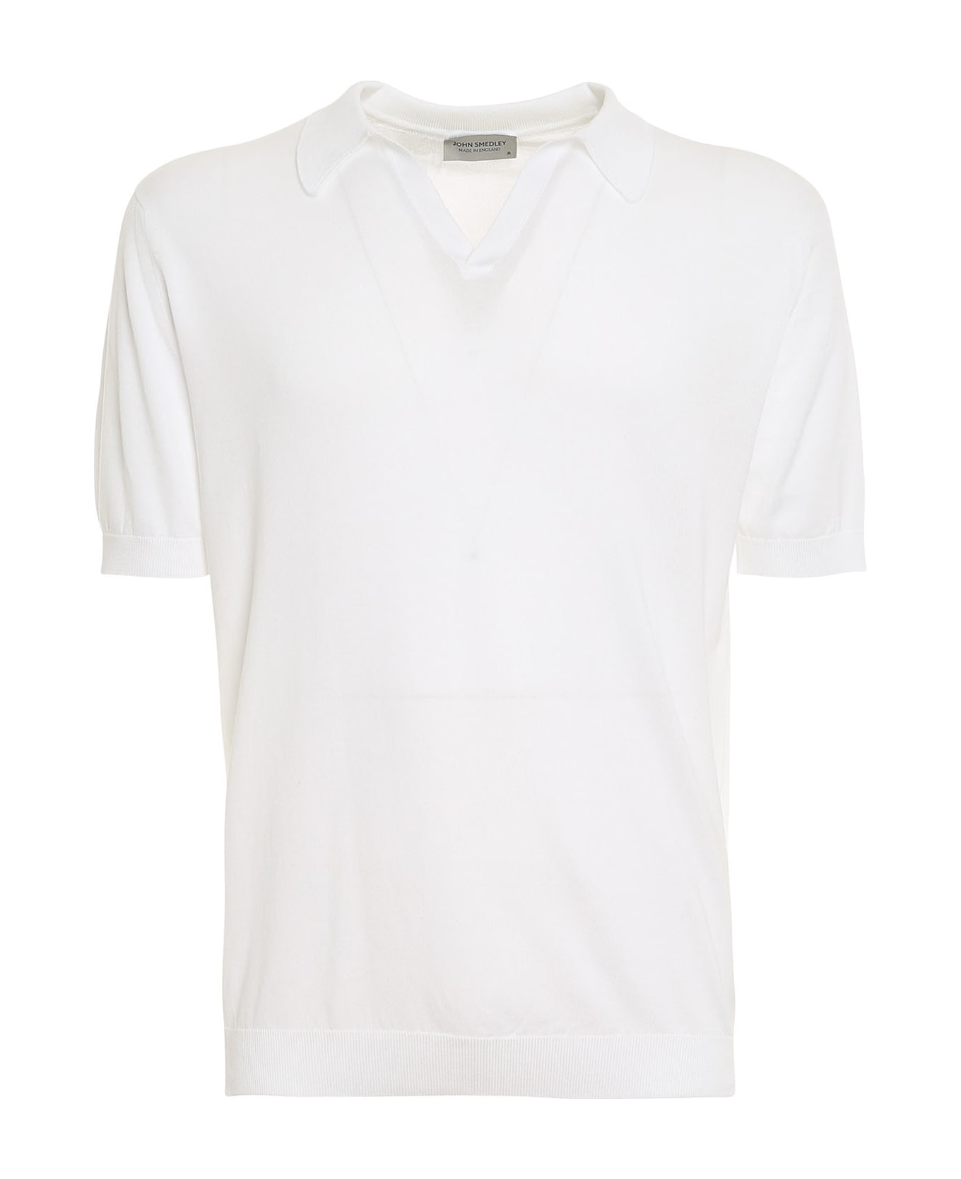 John Smedley Noah Skipper Collar Shirt Ss - White