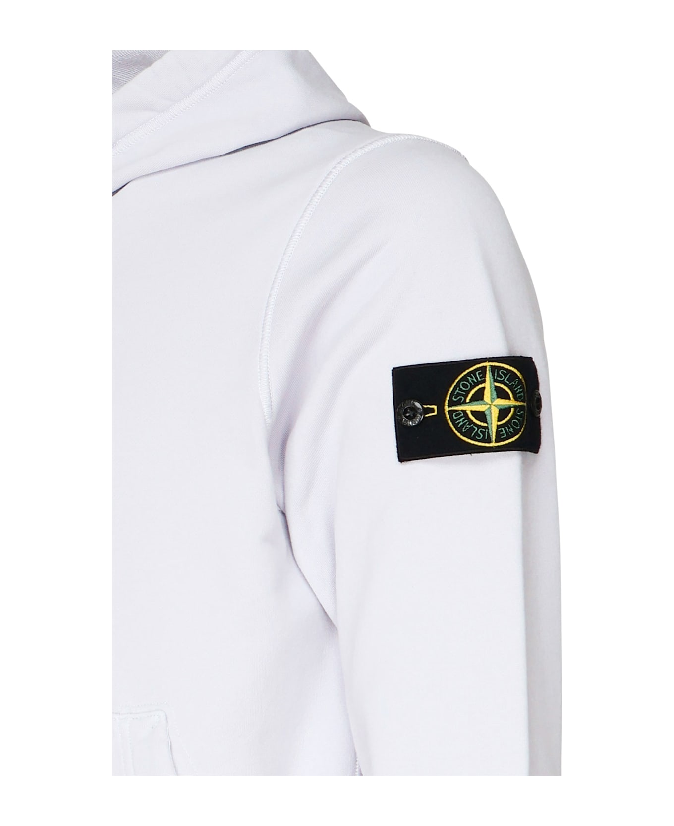 Hoodie With Drawstring And Pockets - Thumbnail 3
