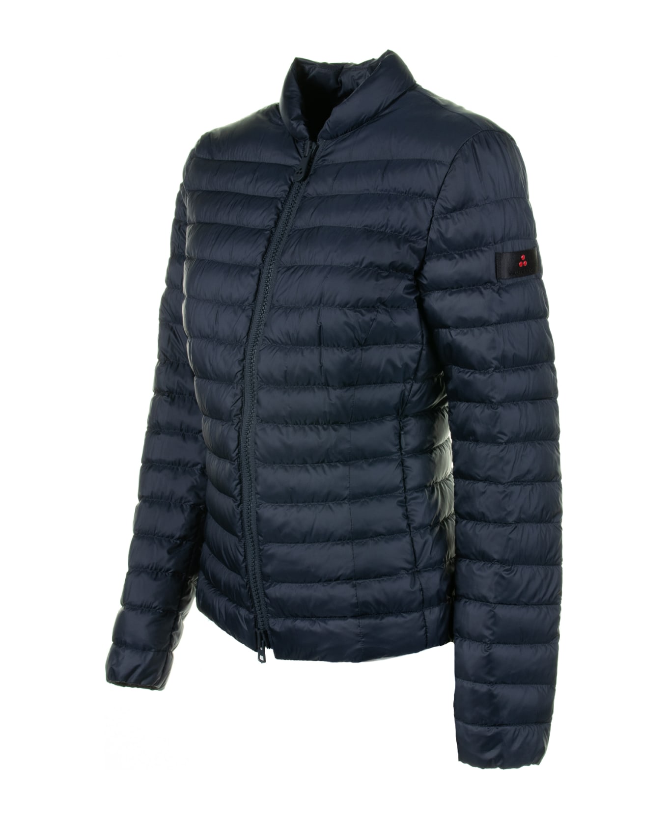 Peuterey Blue Quilted Down Jacket With Zip - Blu