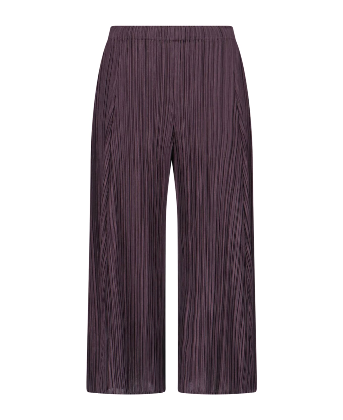 Pleats Please Issey Miyake 'mellow' Pleated Pants - Brown