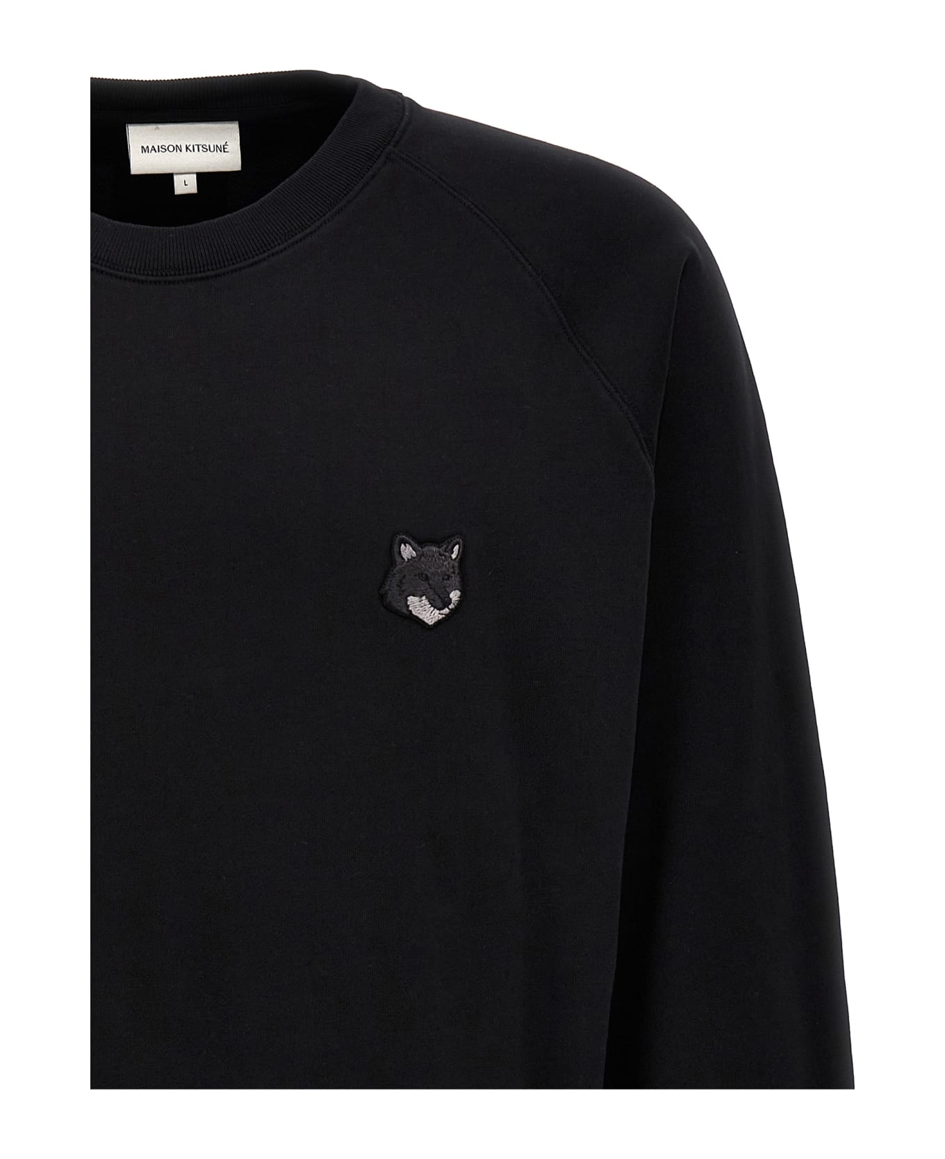 Maison Kitsuné 'bold Fox Head' Sweatshirt - Black  