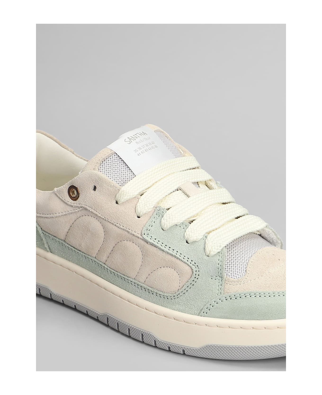 Paura Santha 2 Sneakers In Beige Suede - beige