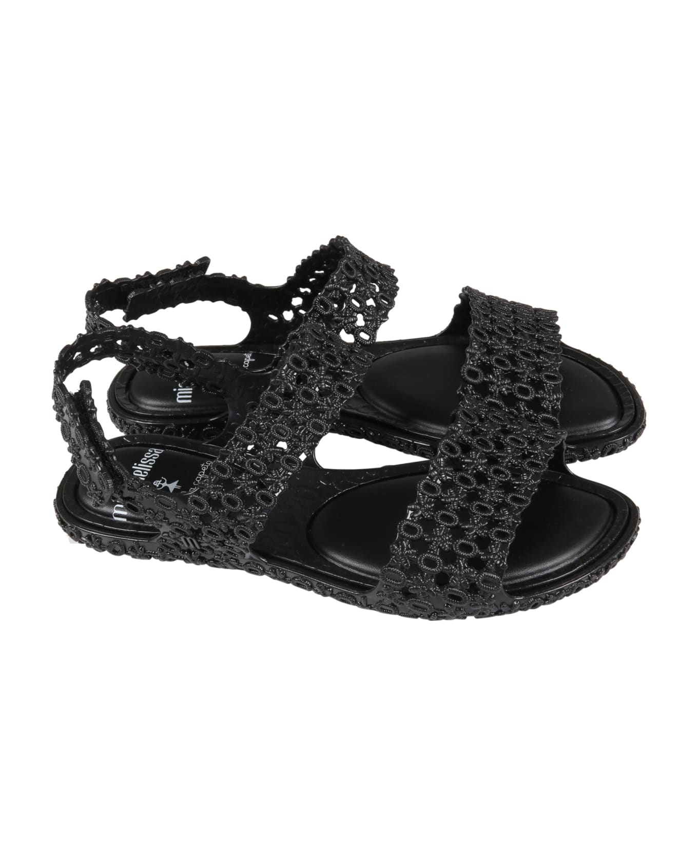 Melissa Black Sandals For Girl - Black