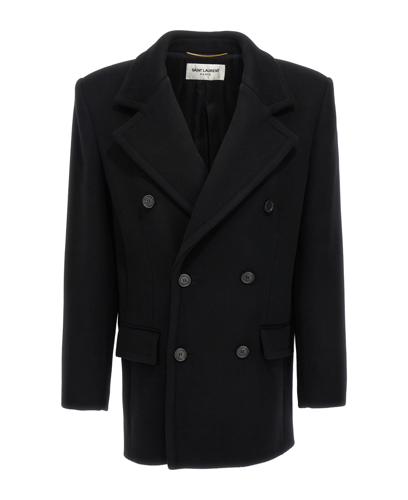 Saint Laurent Double Breasted Blazer - Black コート