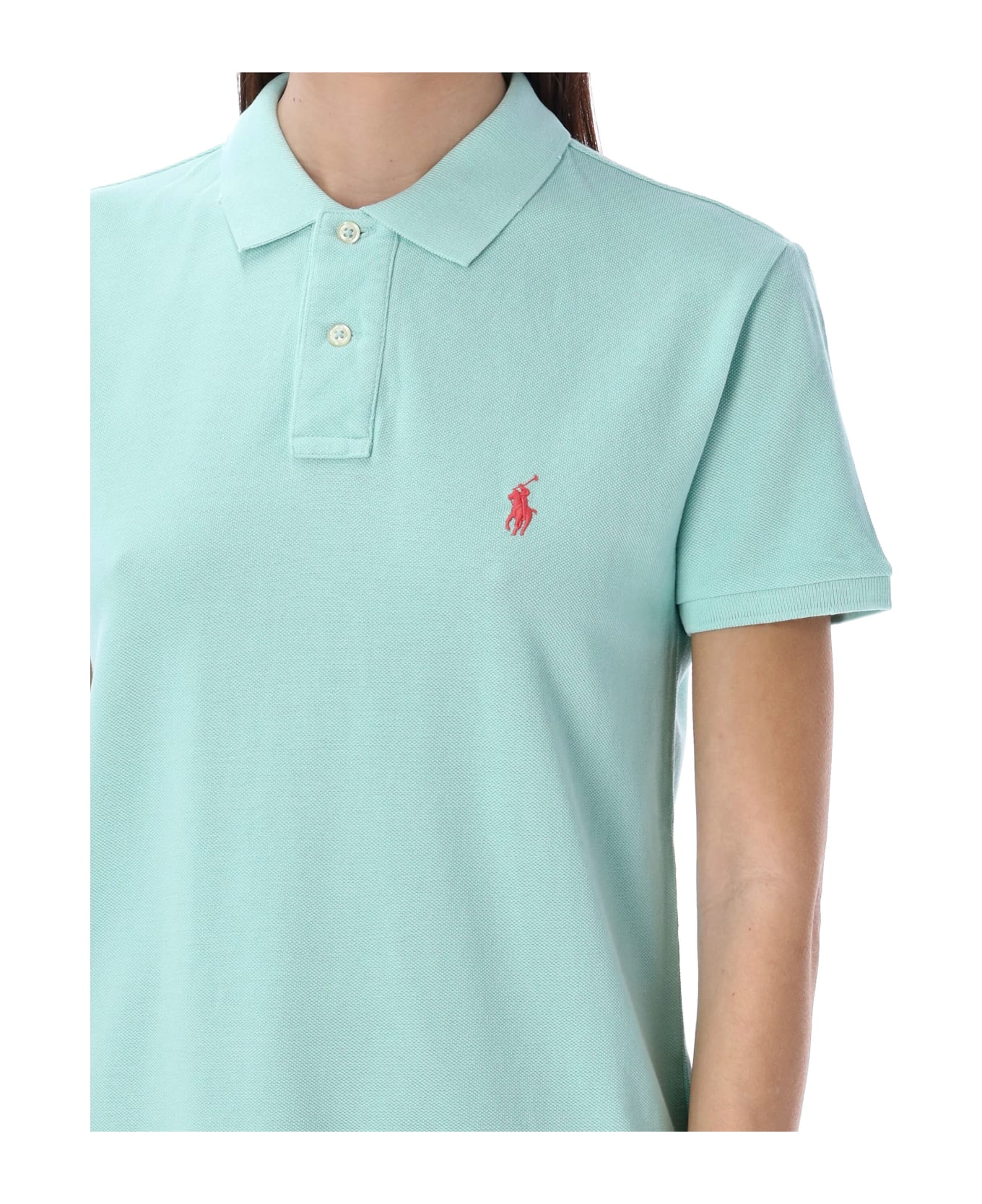 Polo Ralph Lauren Classic Fit Mesh Polo Shirt - BAYSIDE GREEN