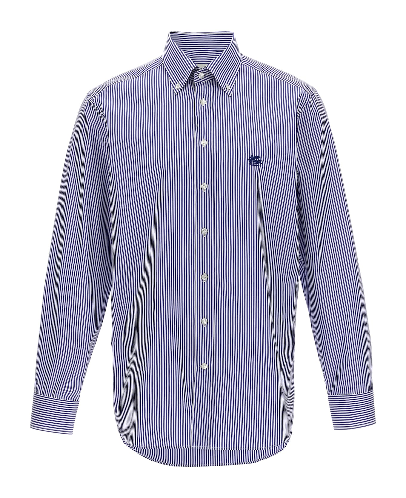 Etro 
pegaso
 Striped Shirt - Blue