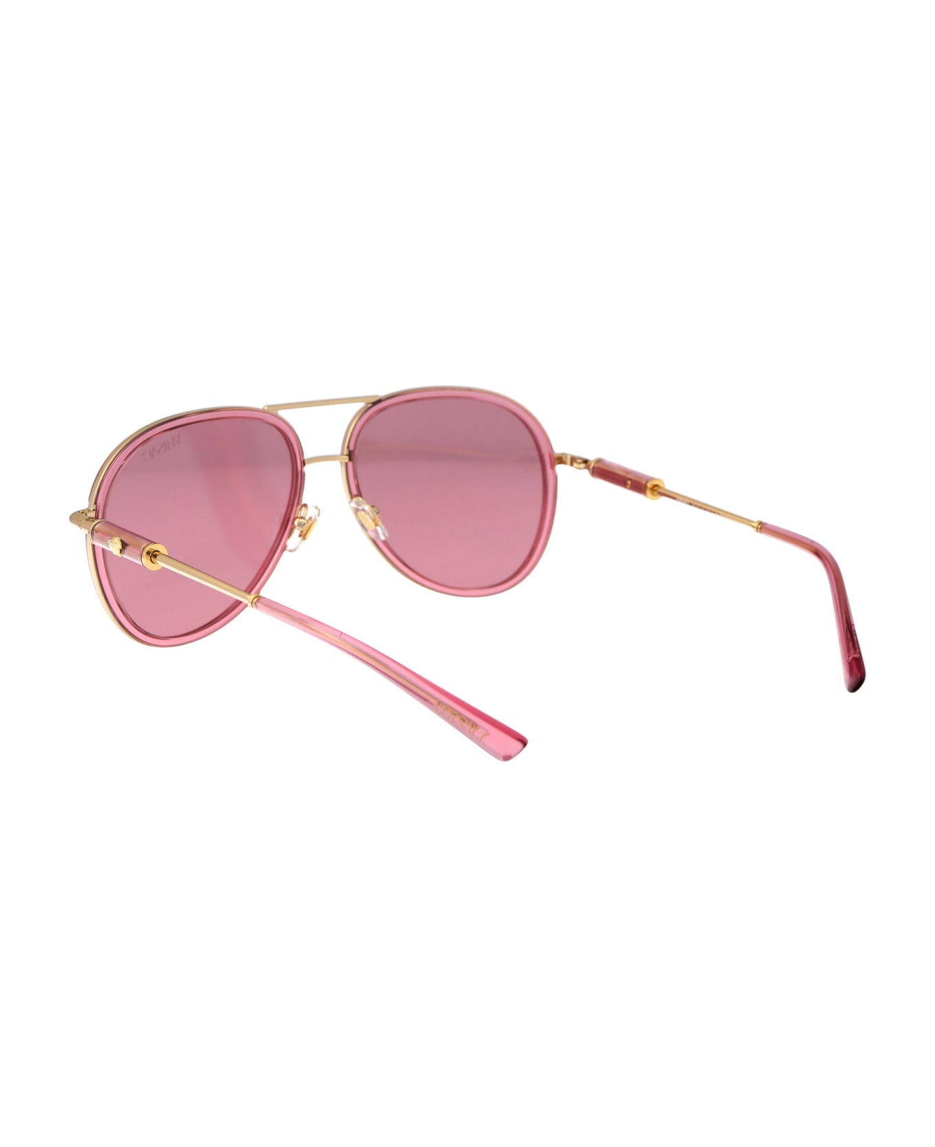Versace Eyewear 0ve2260 Sunglasses - 100284 Pink Transparent サングラス