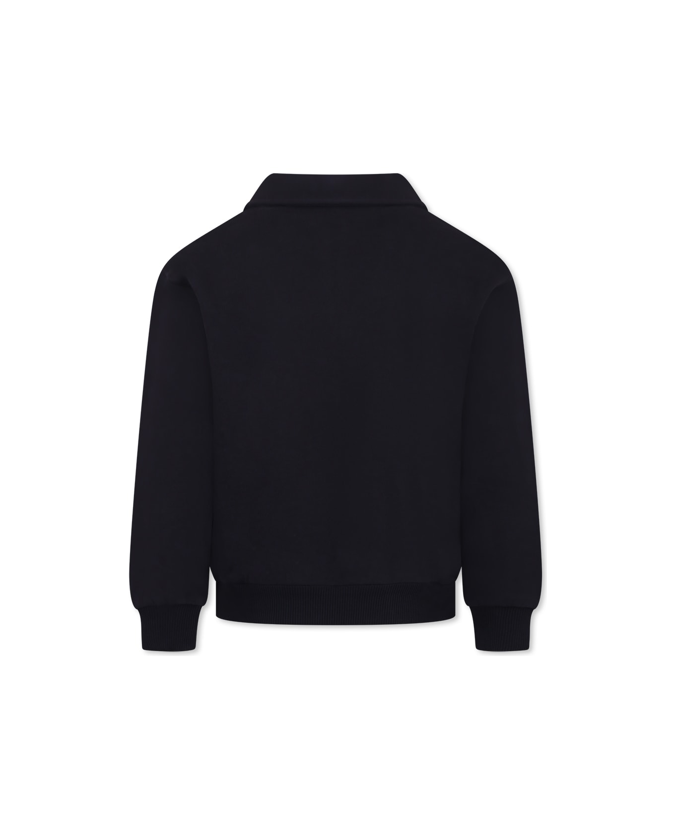 Dolce & Gabbana Blue Sweatshirt For Boy With Bandana Print - Blue