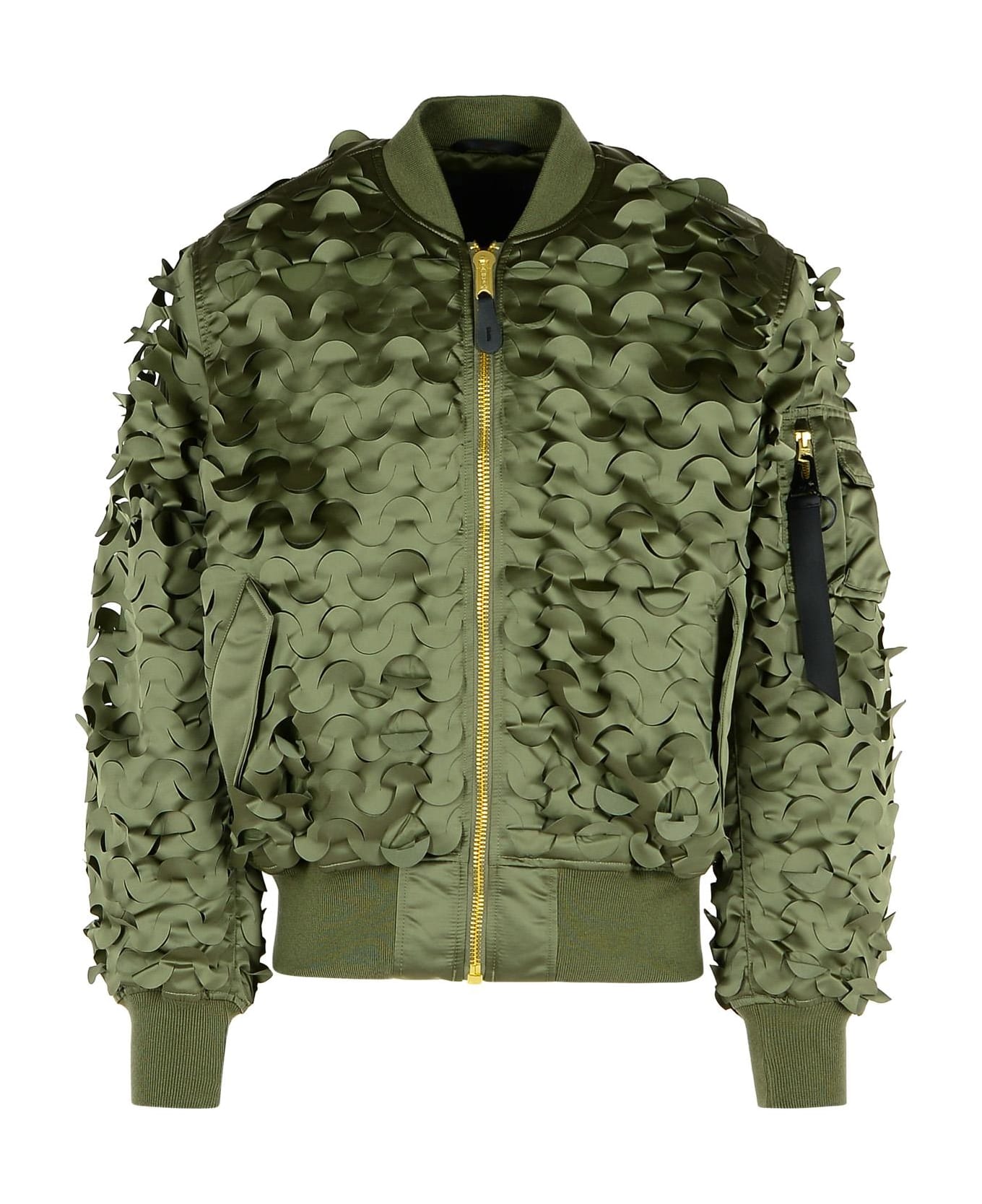 Alpha Industries 
ulcans
 Green Nylon Bomber Jacket - Verde