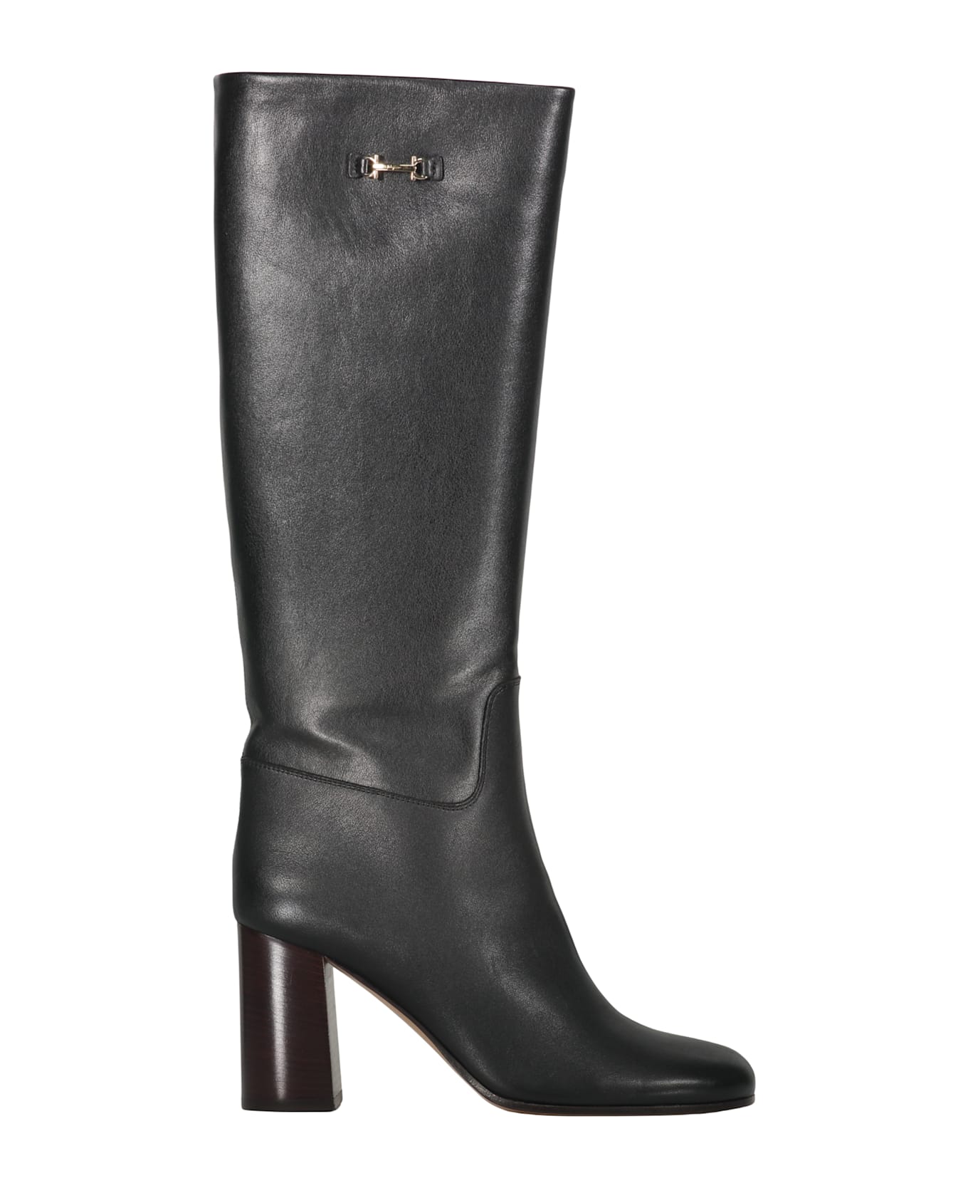 Ferragamo Leather Boots - black