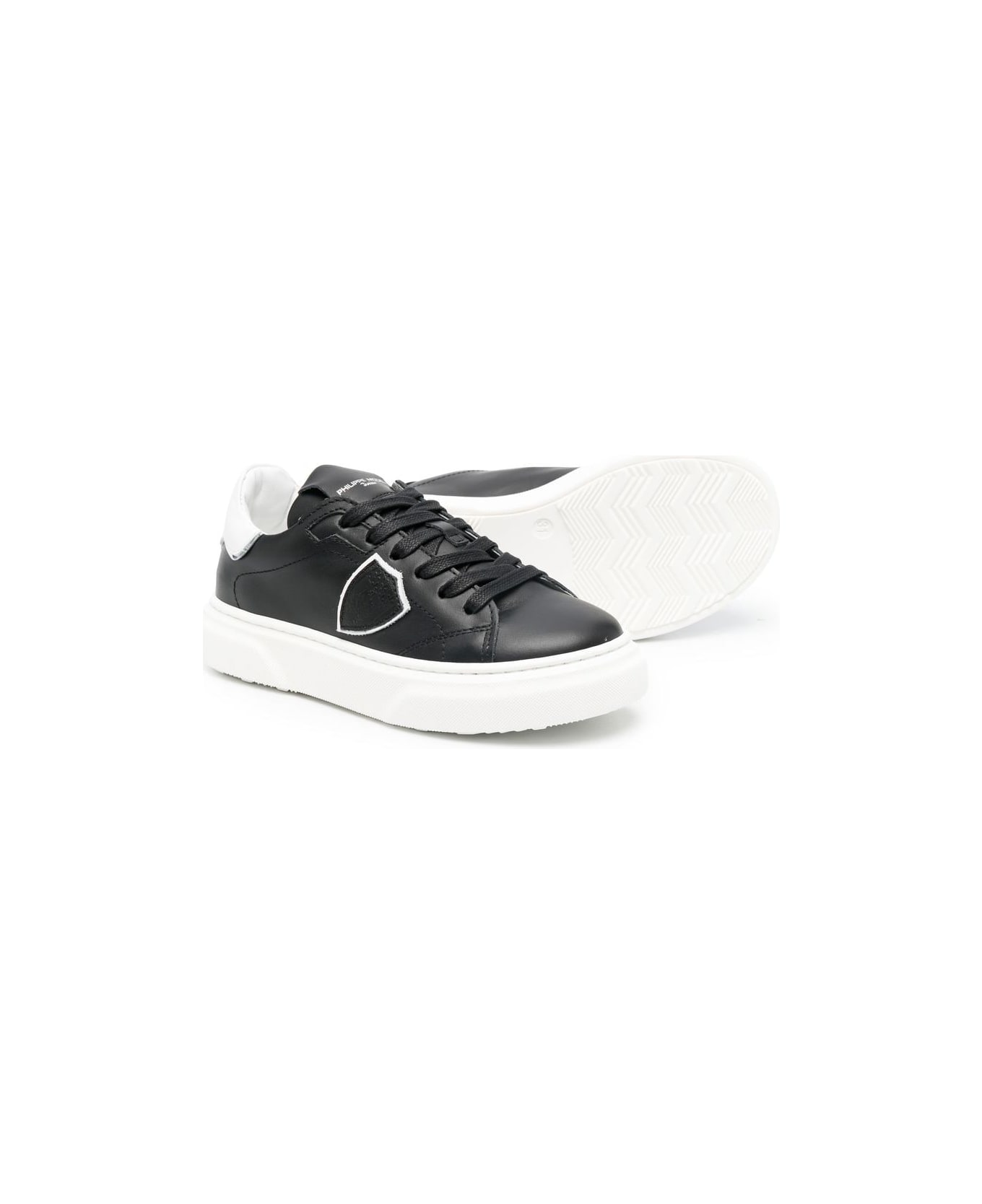 Philippe Model Sneakers With Logo - Nero-bianco