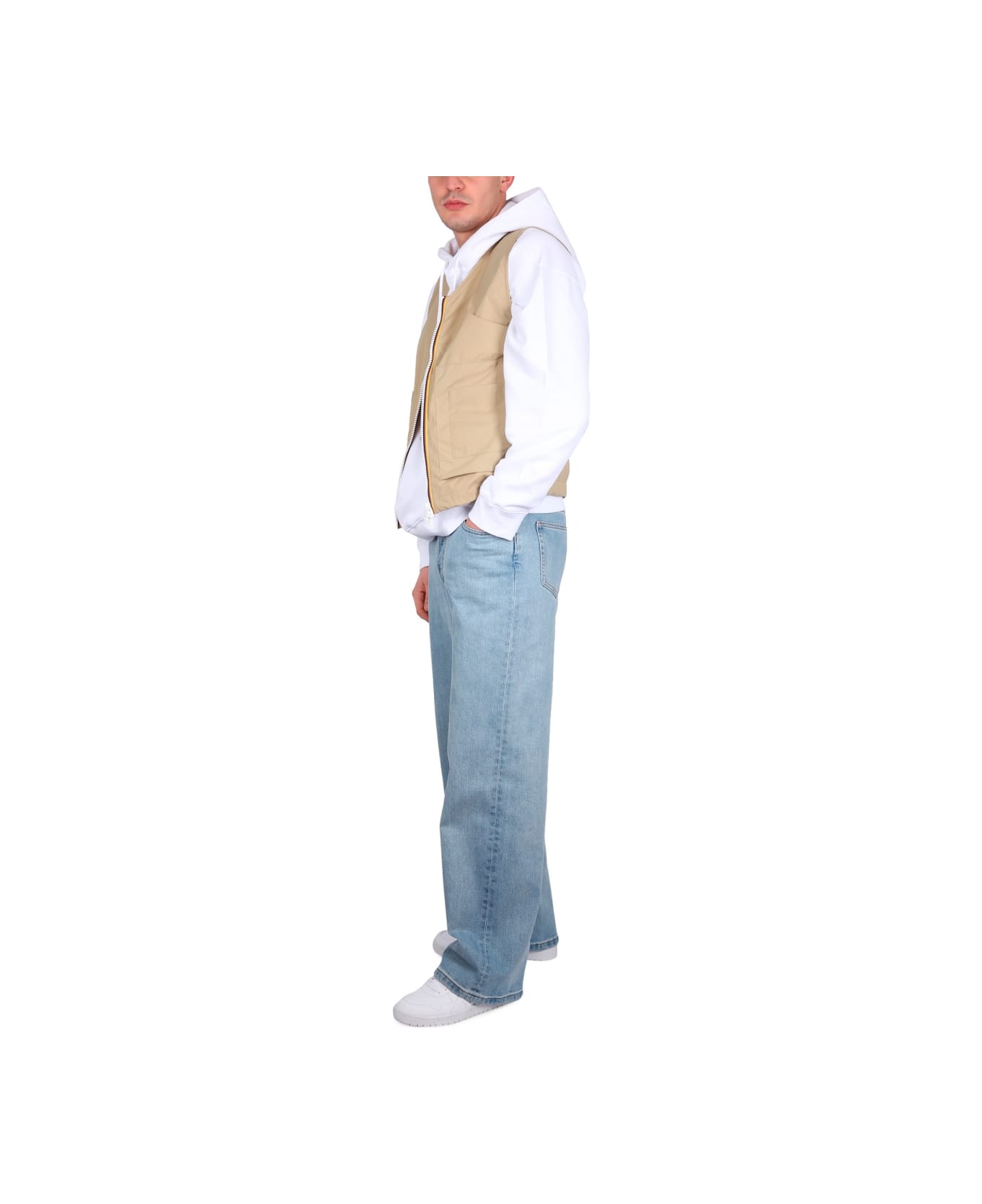 K-Way Barnel Vest. - BEIGE