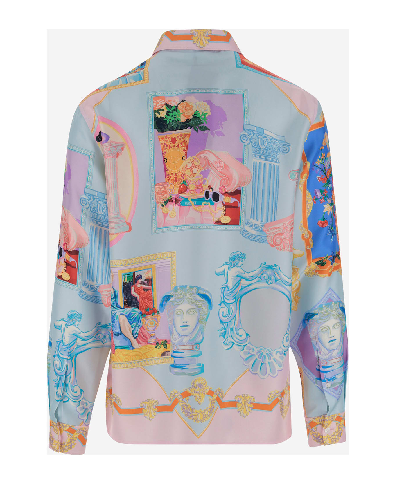 Versace Silk Gallery Shirt - Red
