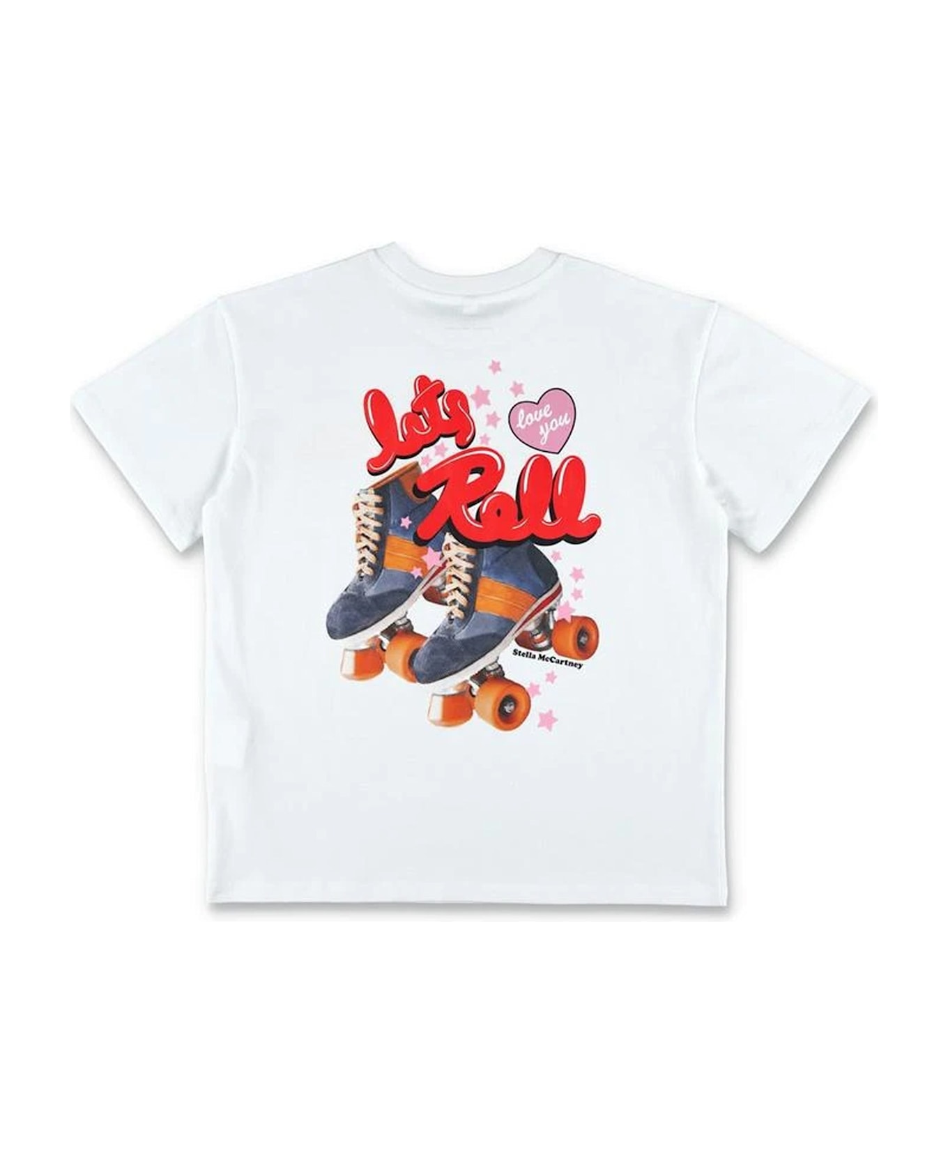 Stella McCartney Kids White T-shirt For Girl With Logo - White