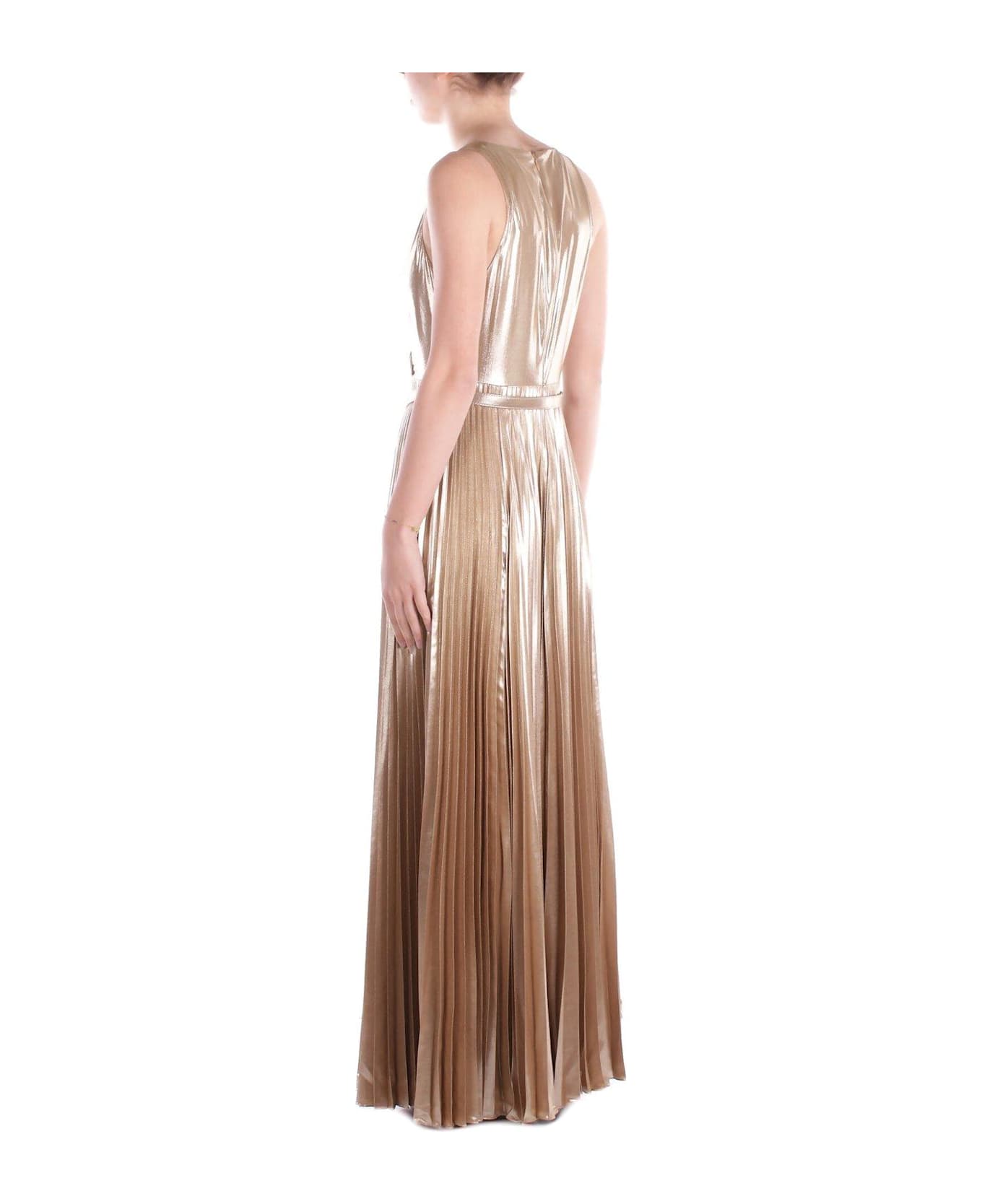 Polo Ralph Lauren V-neck Maxi Dress - Tan/gold