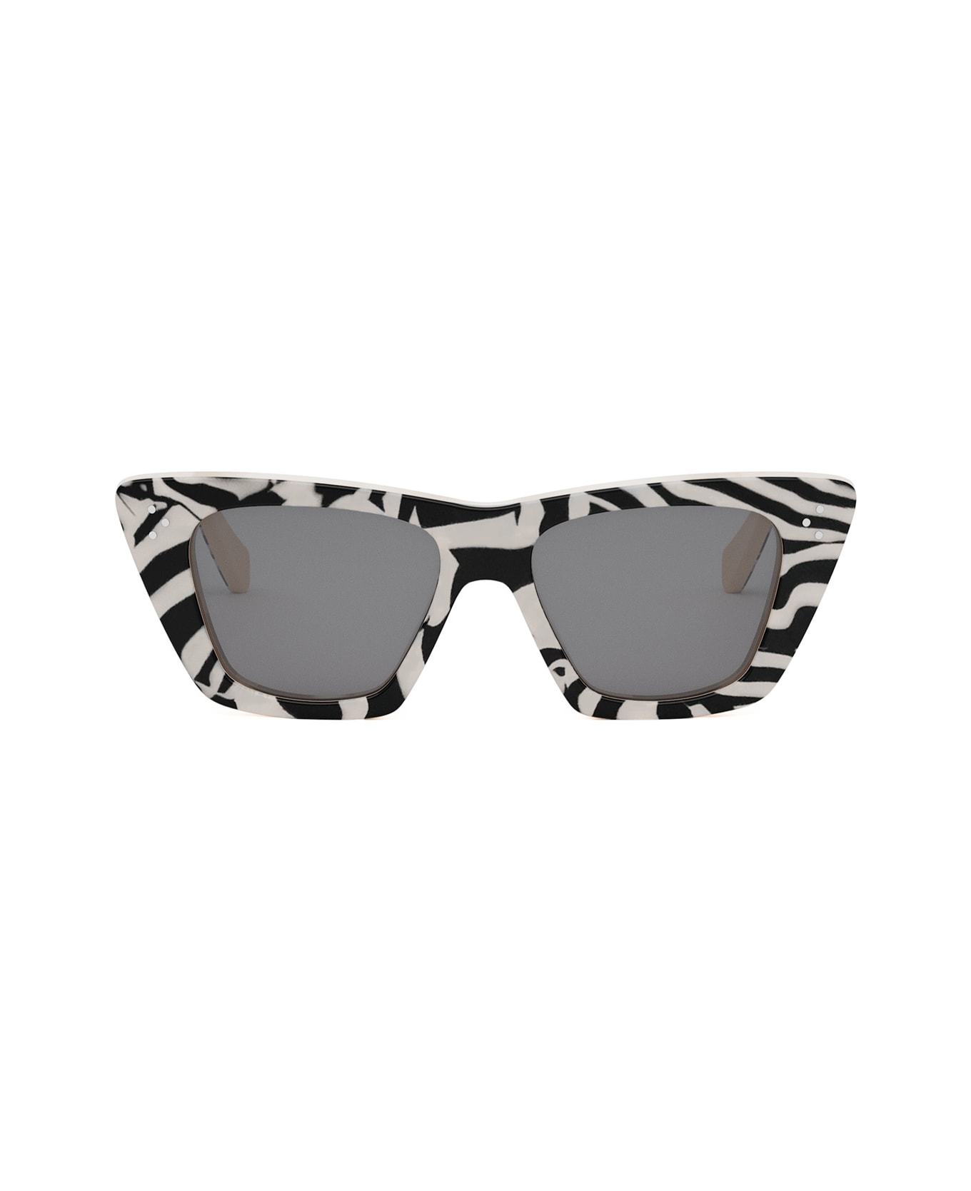 Celine Cl40187i Celine 3 Dots 99e Black And Ivory Sunglasses - Nero