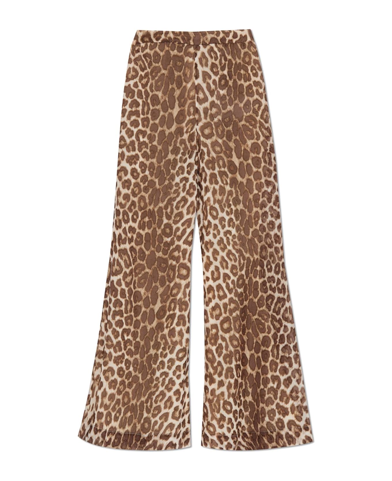 Zimmermann Animal Print Pants - BROWN ボトムス