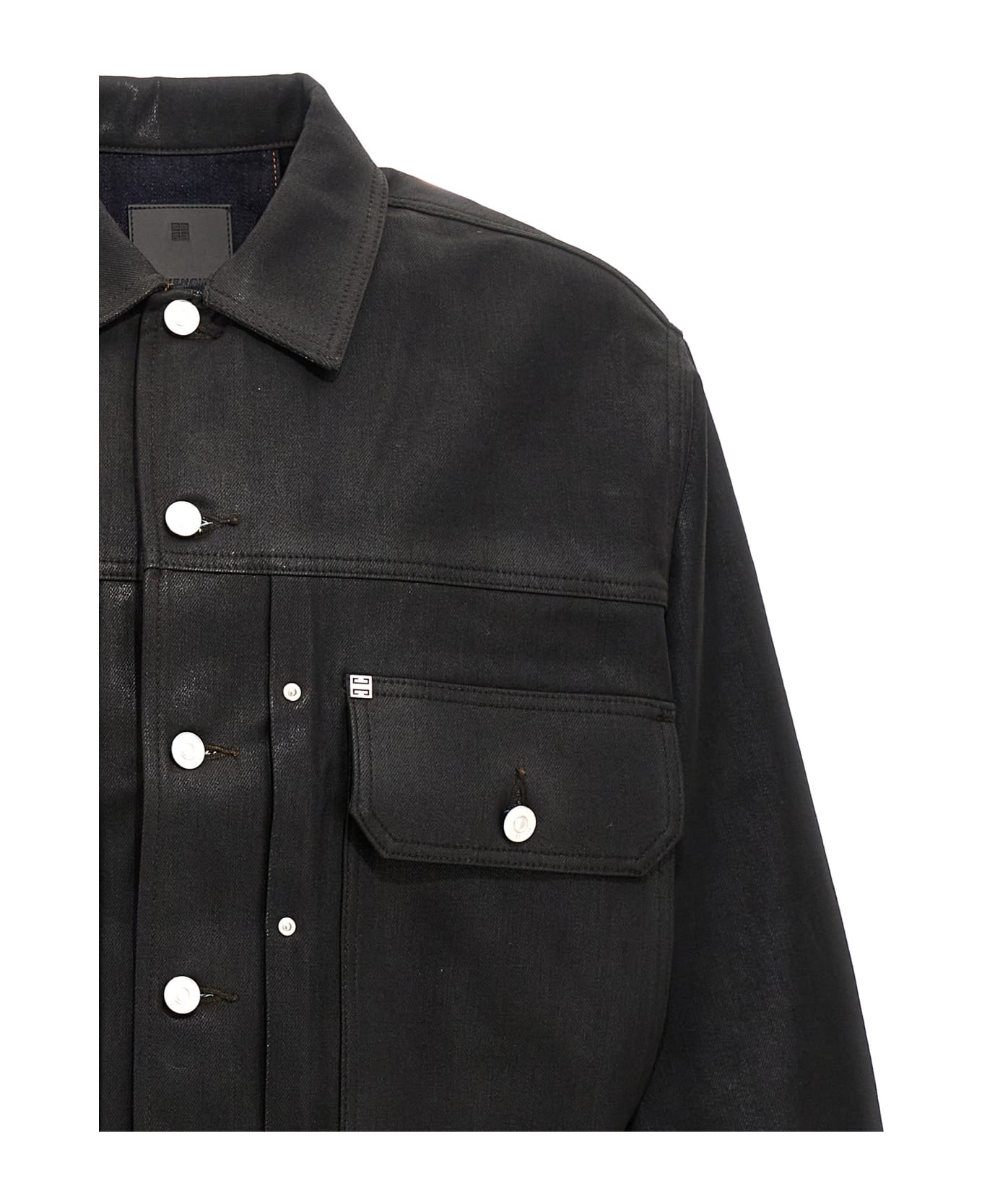 Givenchy Coated Denim Jacket - Black  