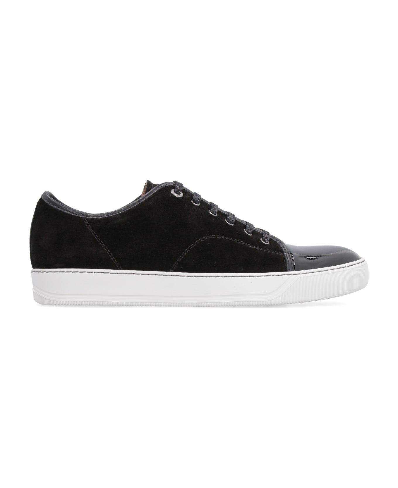 Lanvin Dbb1 Suede Sneakers - black