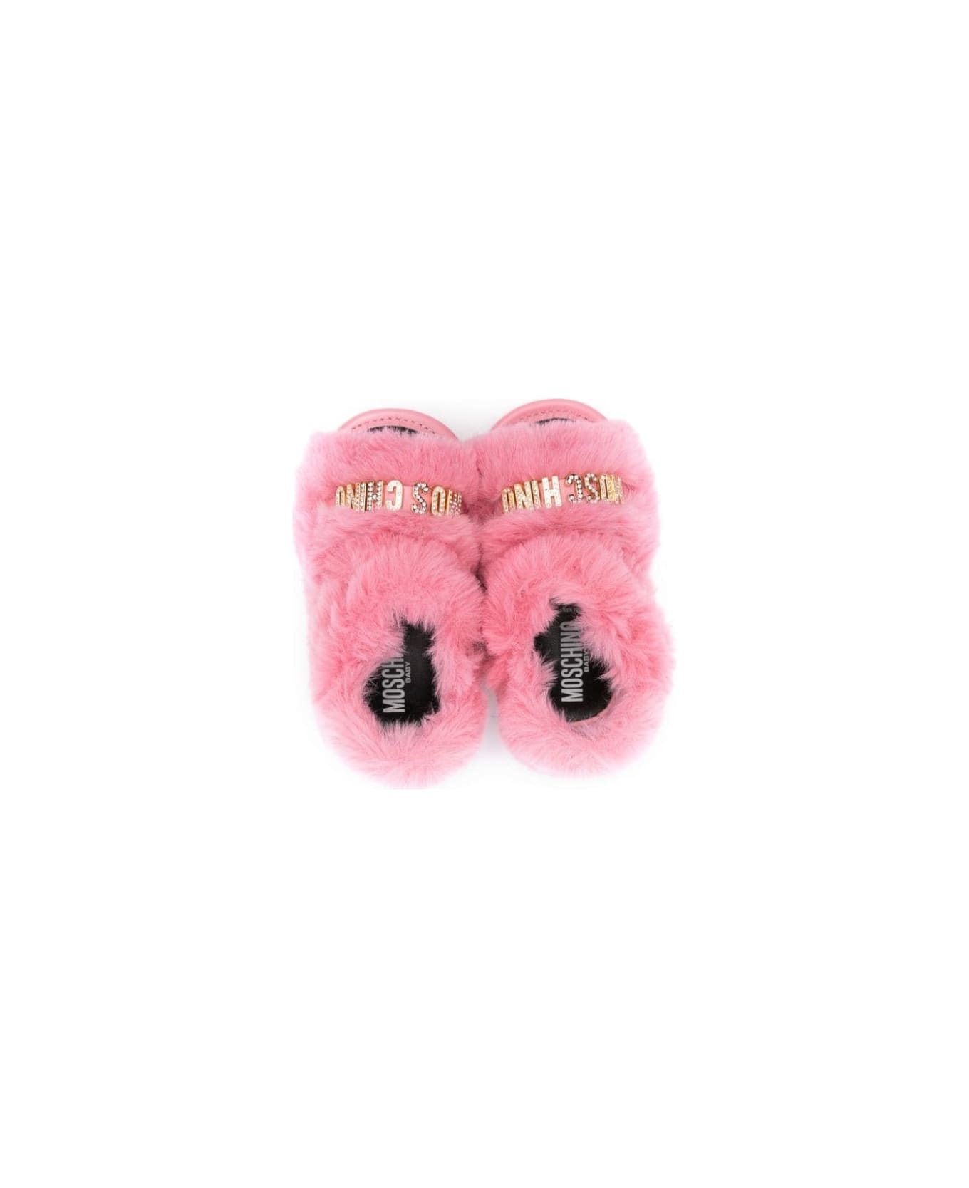 Moschino Slippers Con Logo - Pink シューズ