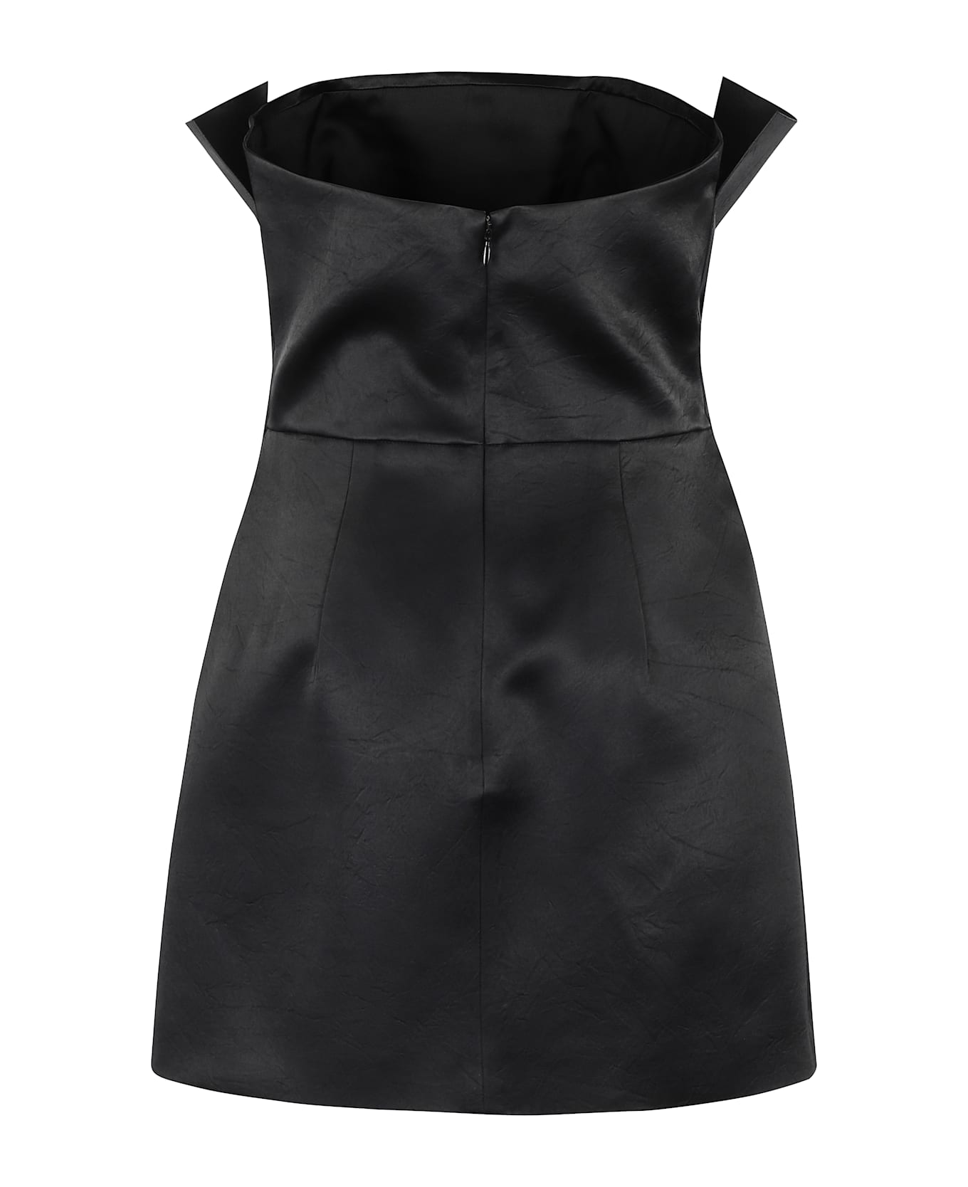 Philosophy di Lorenzo Serafini Short Satin Dress - Nero