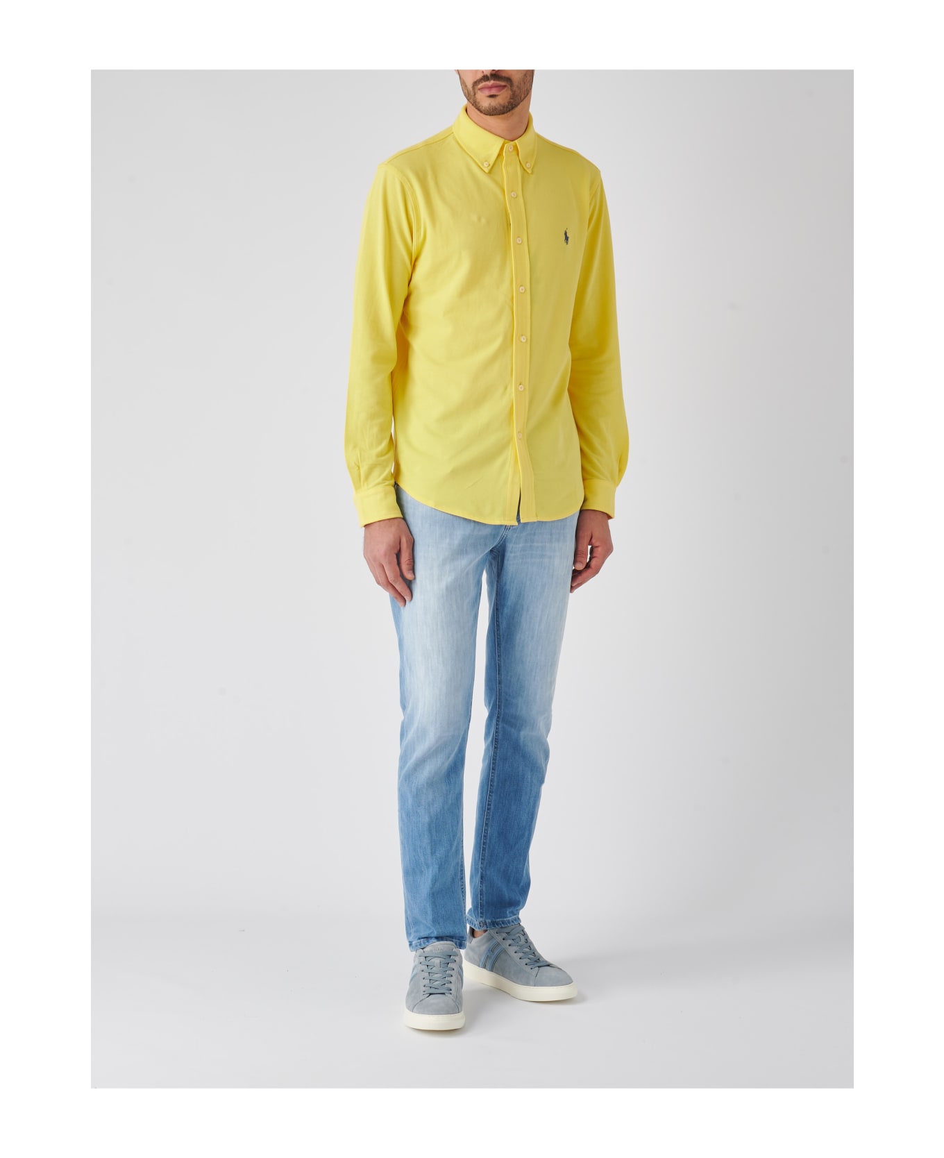 Polo Ralph Lauren Long Sleeve Sport Shirt Shirt - GIALLO シャツ
