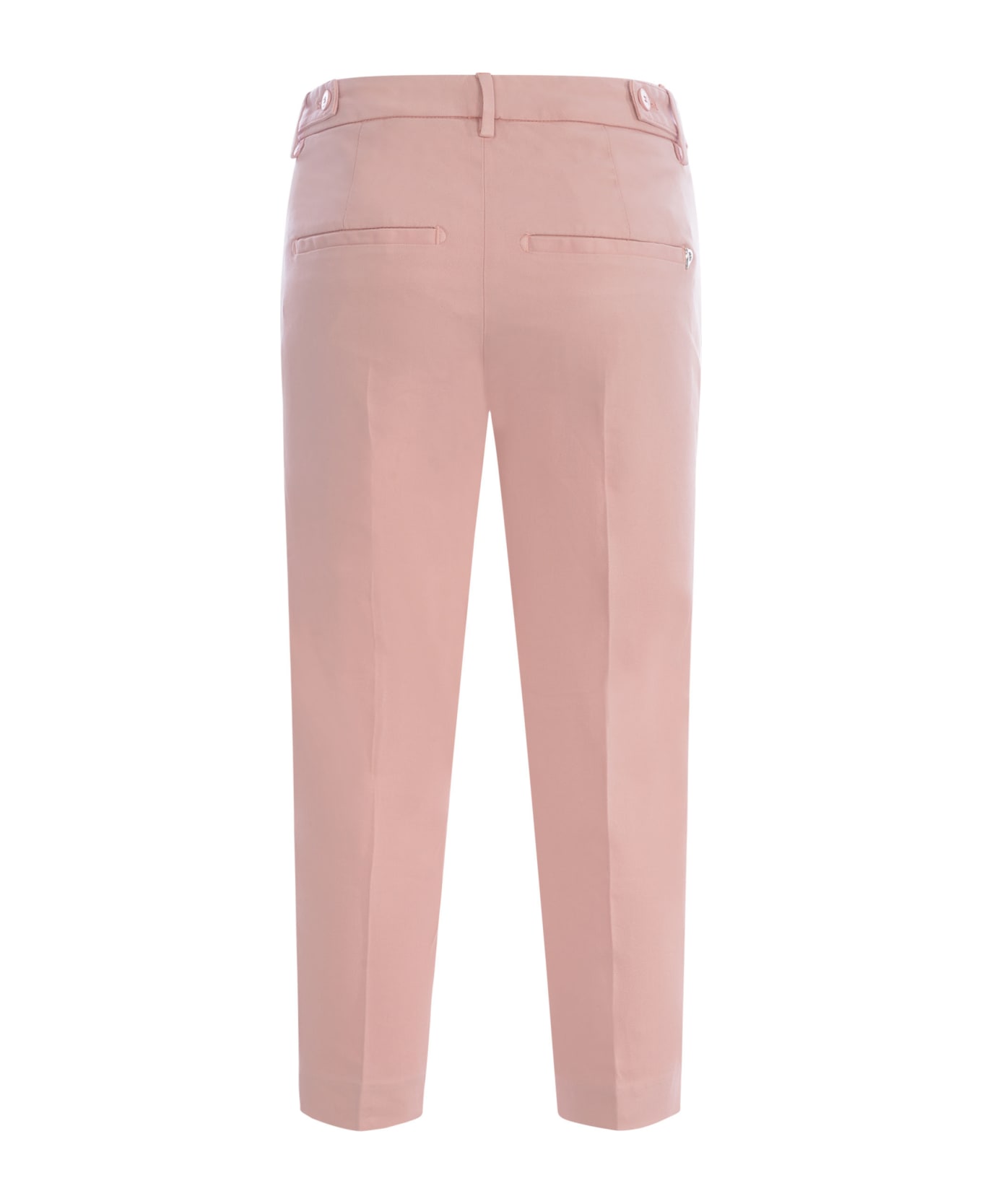 Dondup Trousers Dondup "ariel" In Stretch Cotton - Rosa