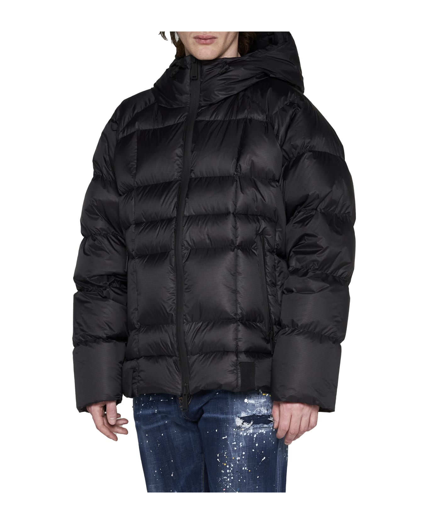 Dsquared2 Kaban Quilted Nylon Puffer Jacket - Black