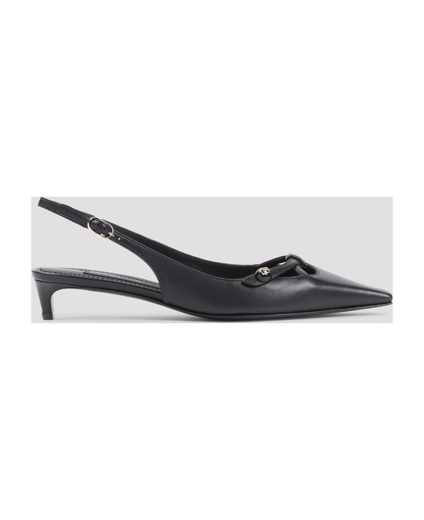 Dolce & Gabbana Lamb Leather Pumps - Nero