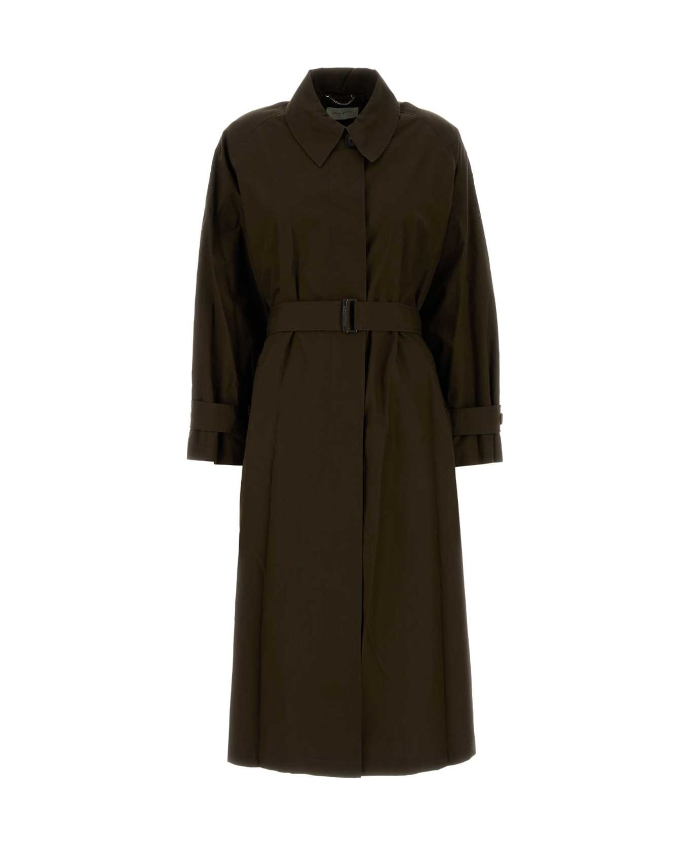Magda Butrym Mud Cotton Trench Coat - BROWN