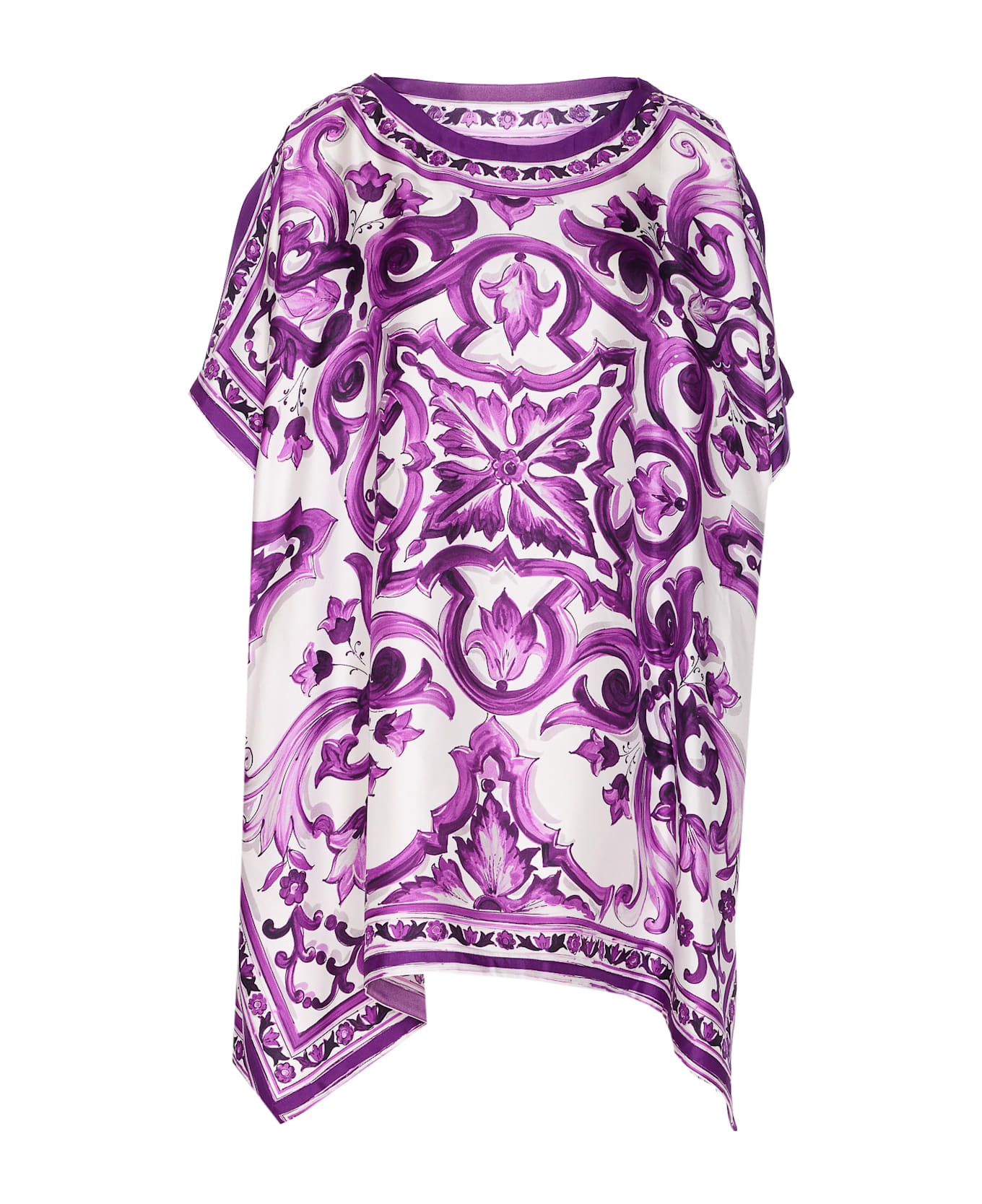 Dolce 
Gabbana Maiolica Print Kaftan - Purple