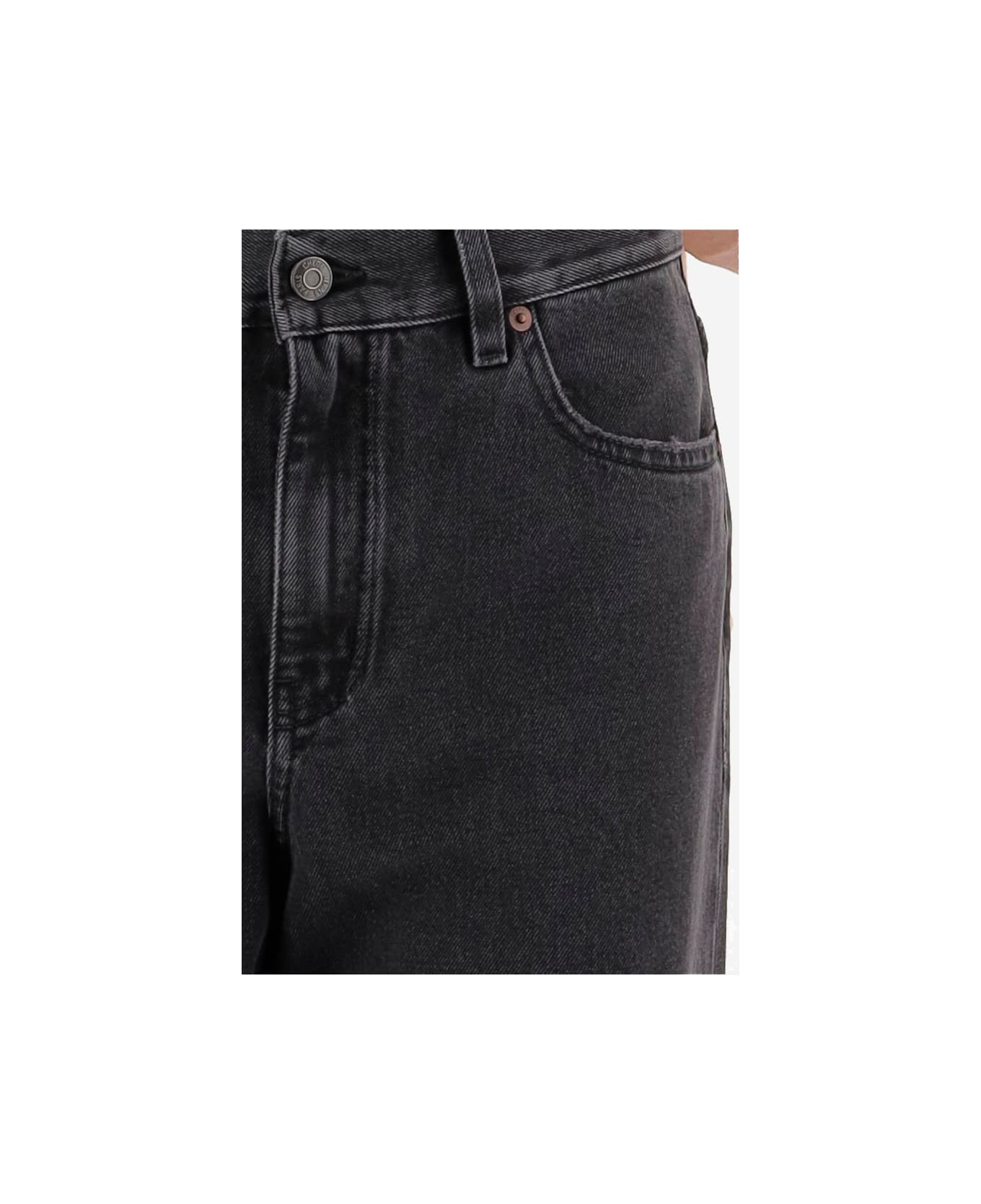 Chloé High-waisted Short Denim Jeans - Grey