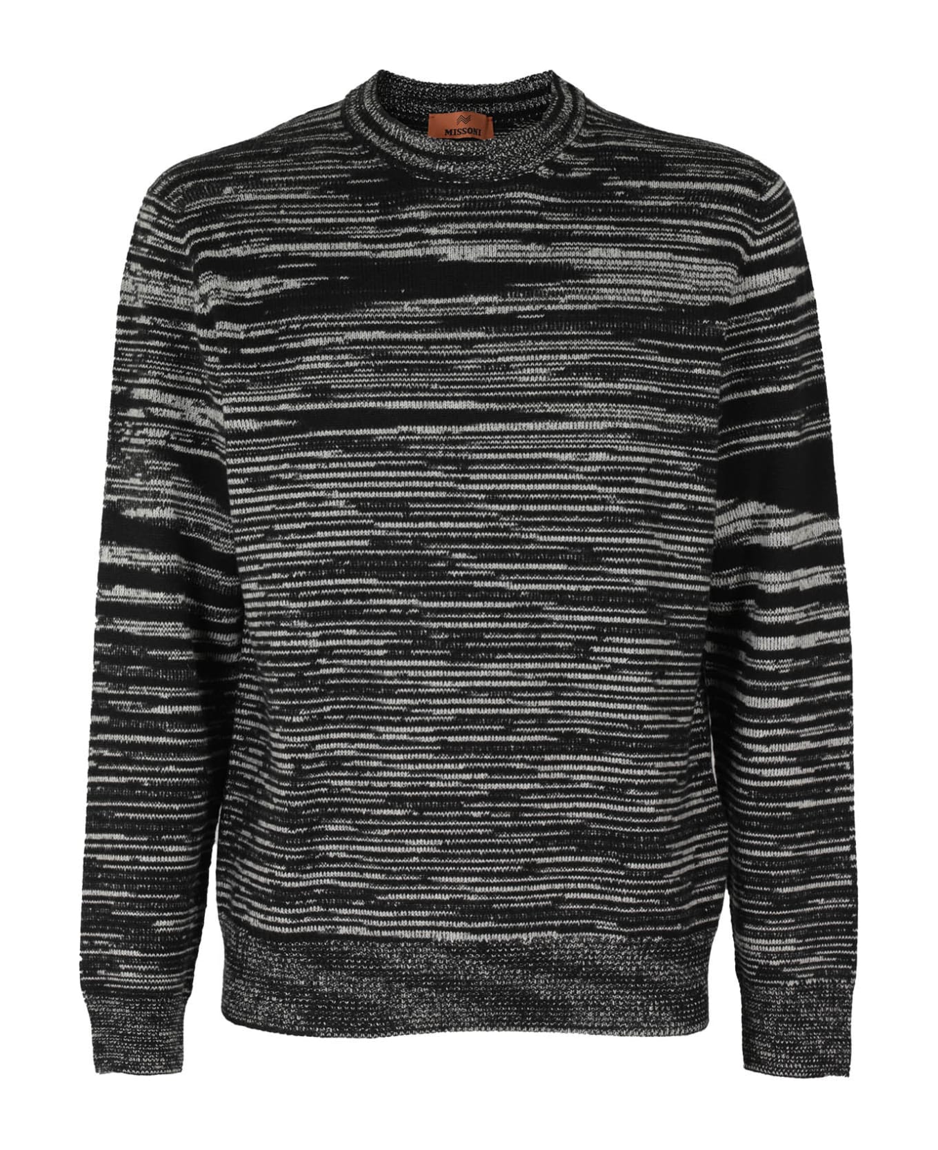 Missoni Crewneck Sweater - Blk Wht Space Dyed