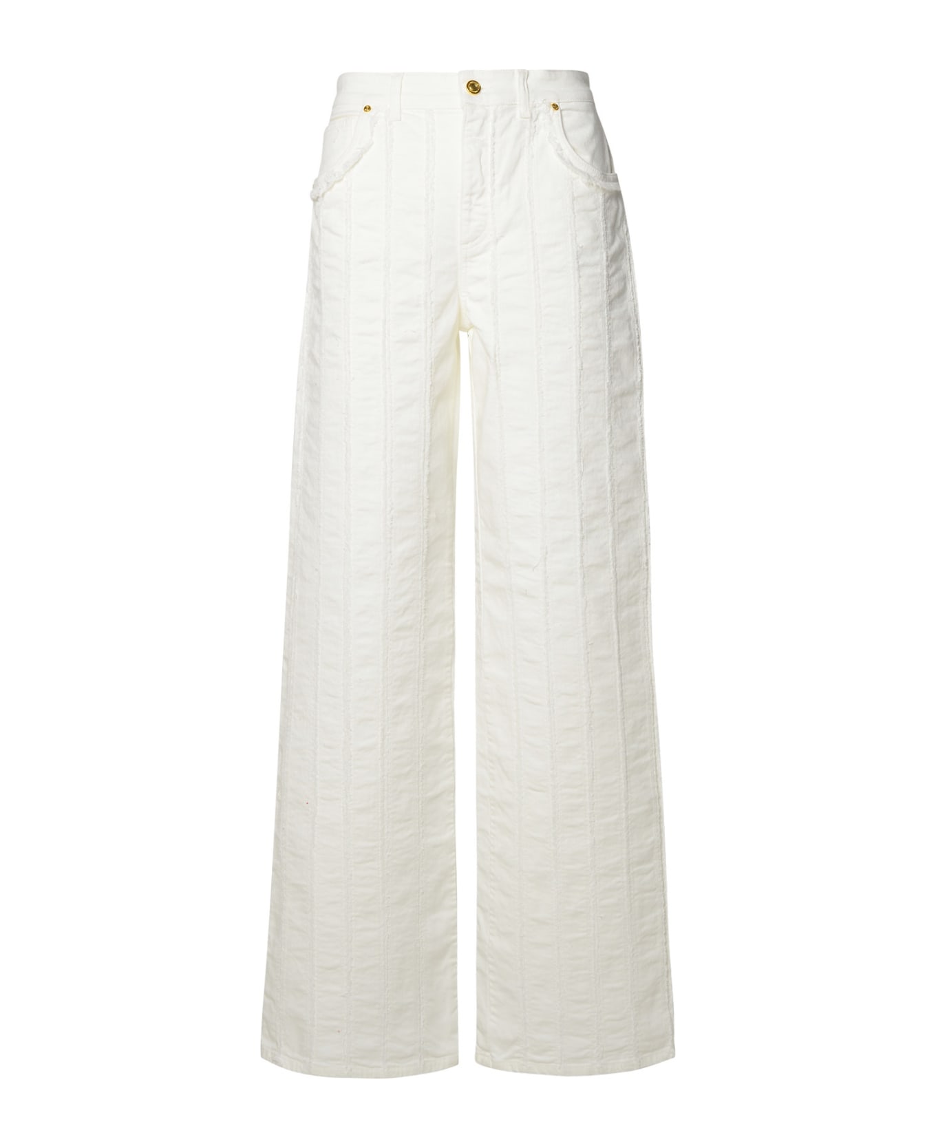 Blumarine White Cotton Jeans - White