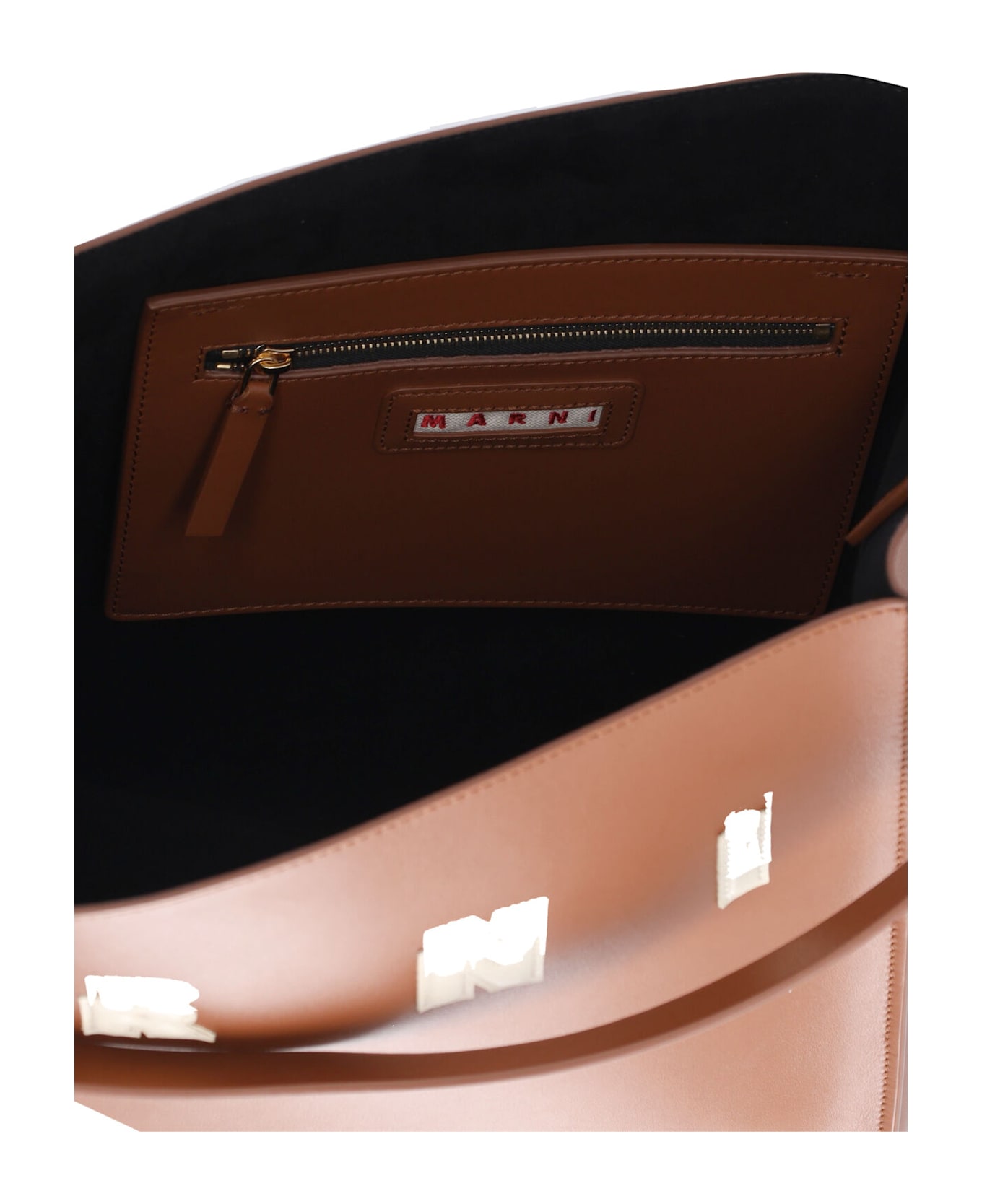 Marni Museo Medium Hobo Bag - BROWN