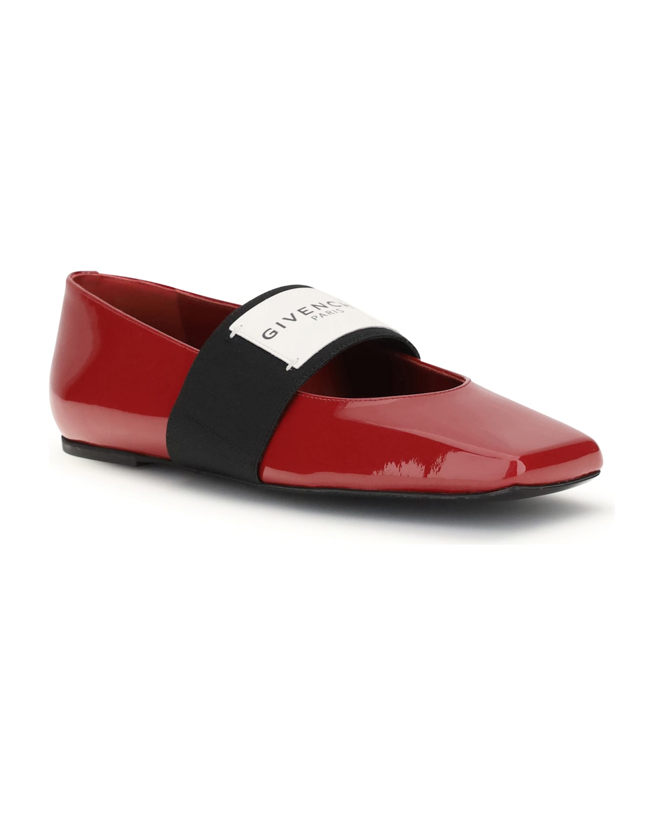 Givenchy Patent-leather Squared Ballerinas