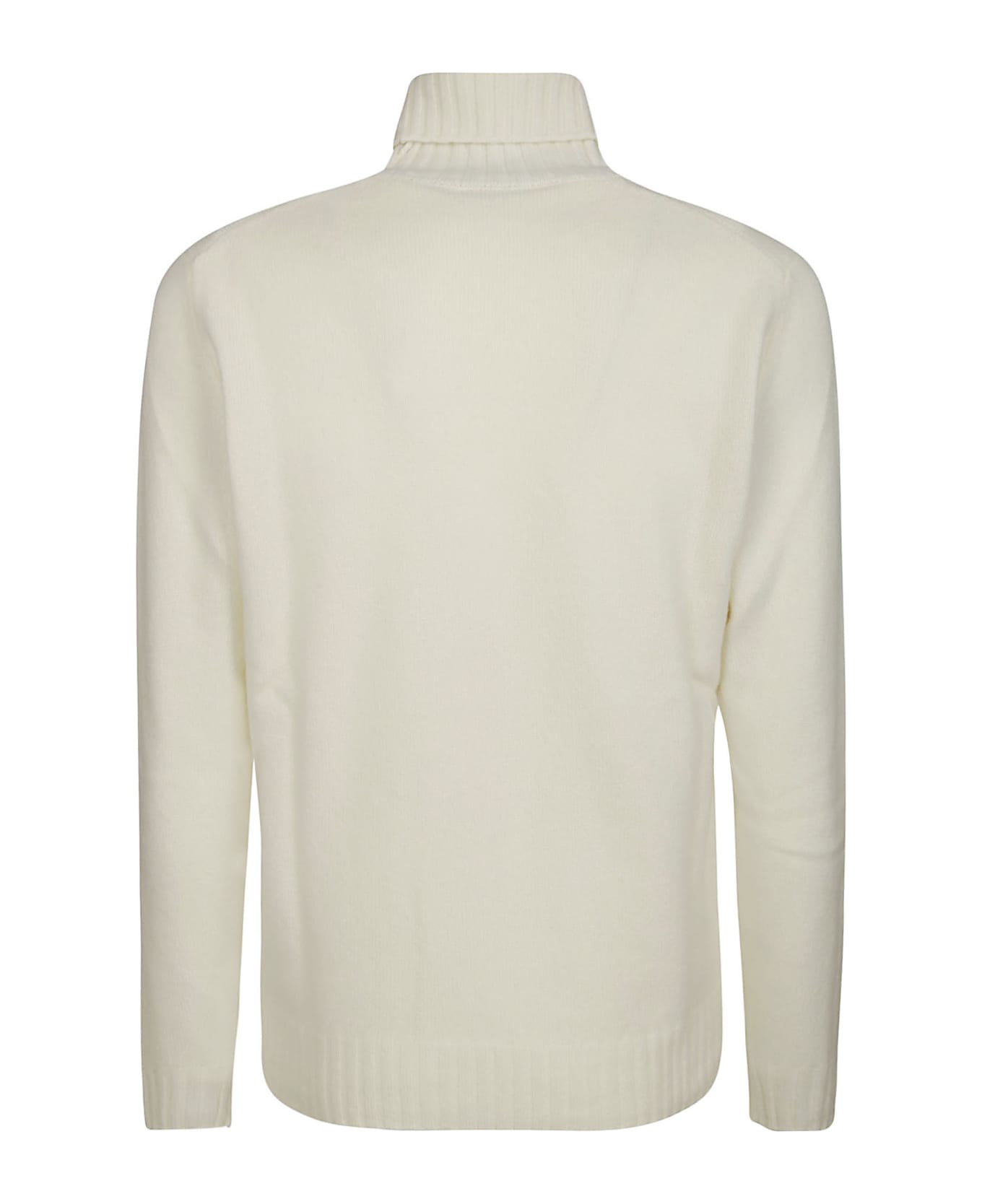 Filippo De Laurentiis Turtleneck Wool Cashmere - Optical White