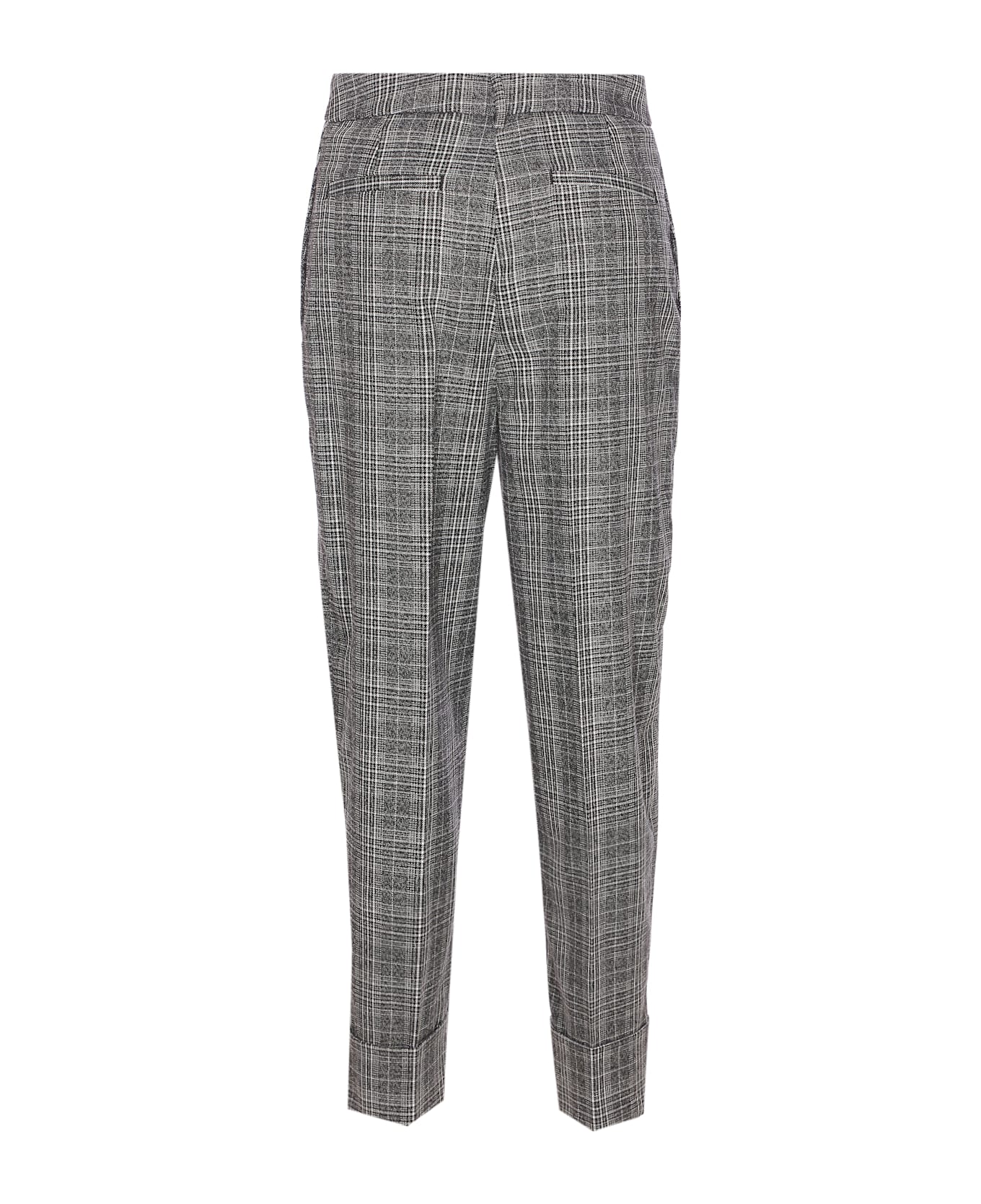 Liu-Jo Check Pants - Grey