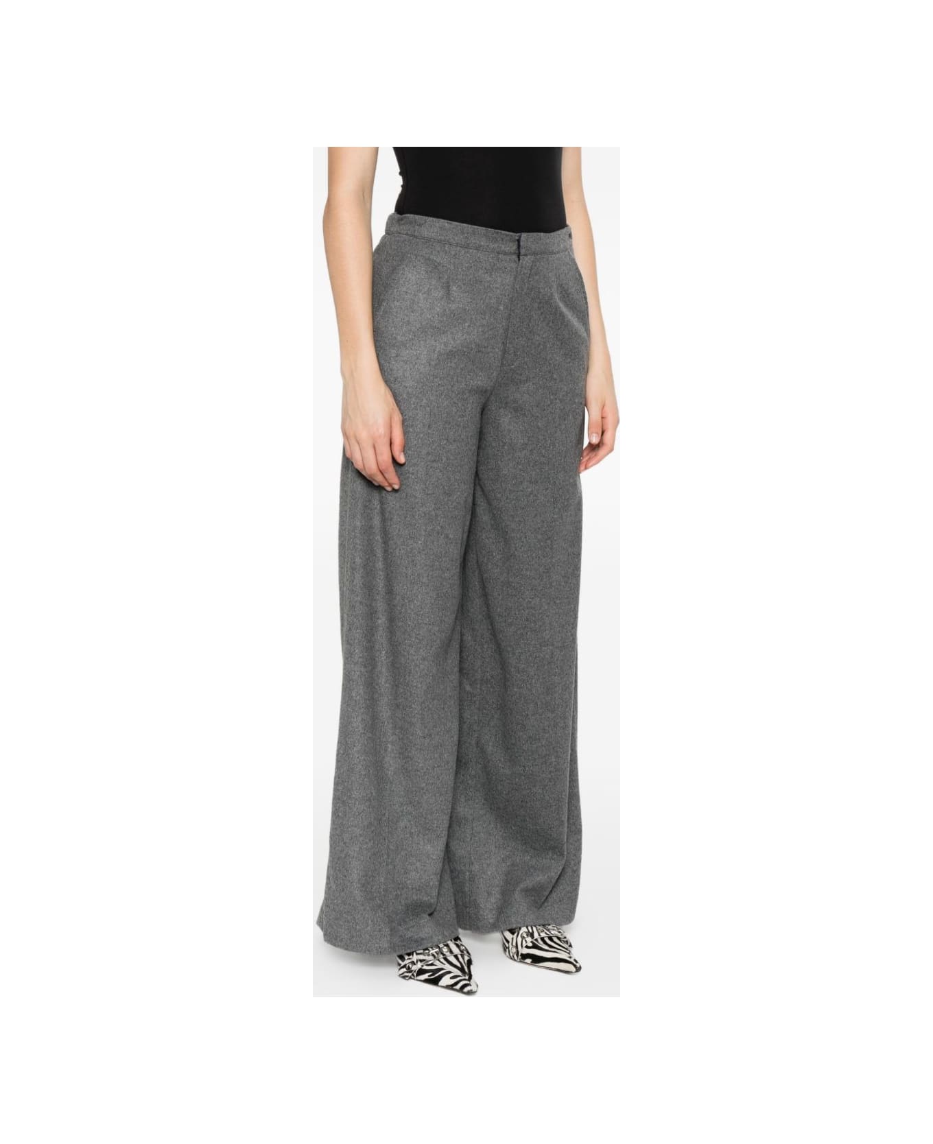 Forte_Forte Wool Trousers - Grey